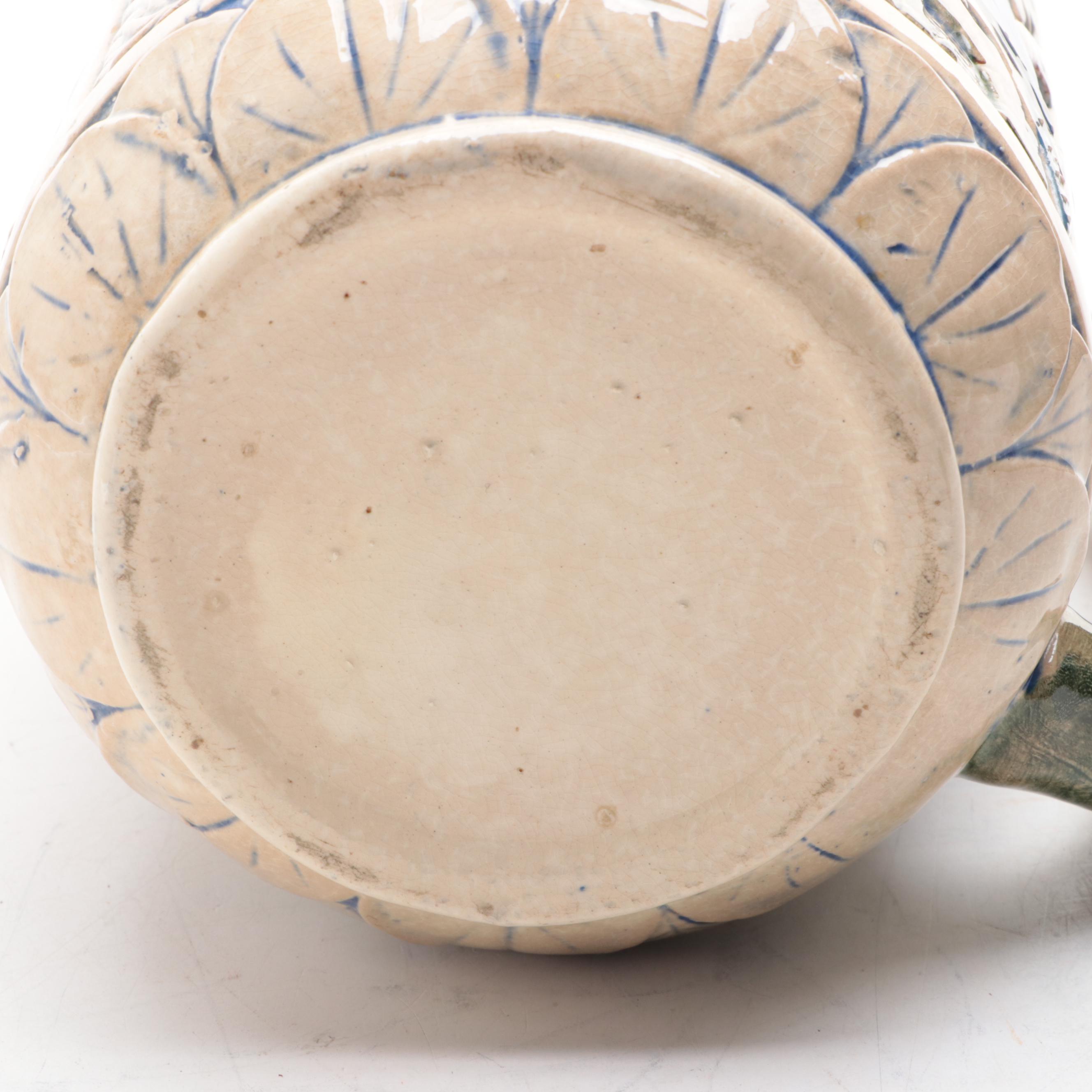 Weller Zona Kingfisher Pitcher, Early 20th Century