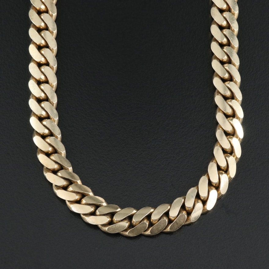 Italian Sterling Curb Necklace