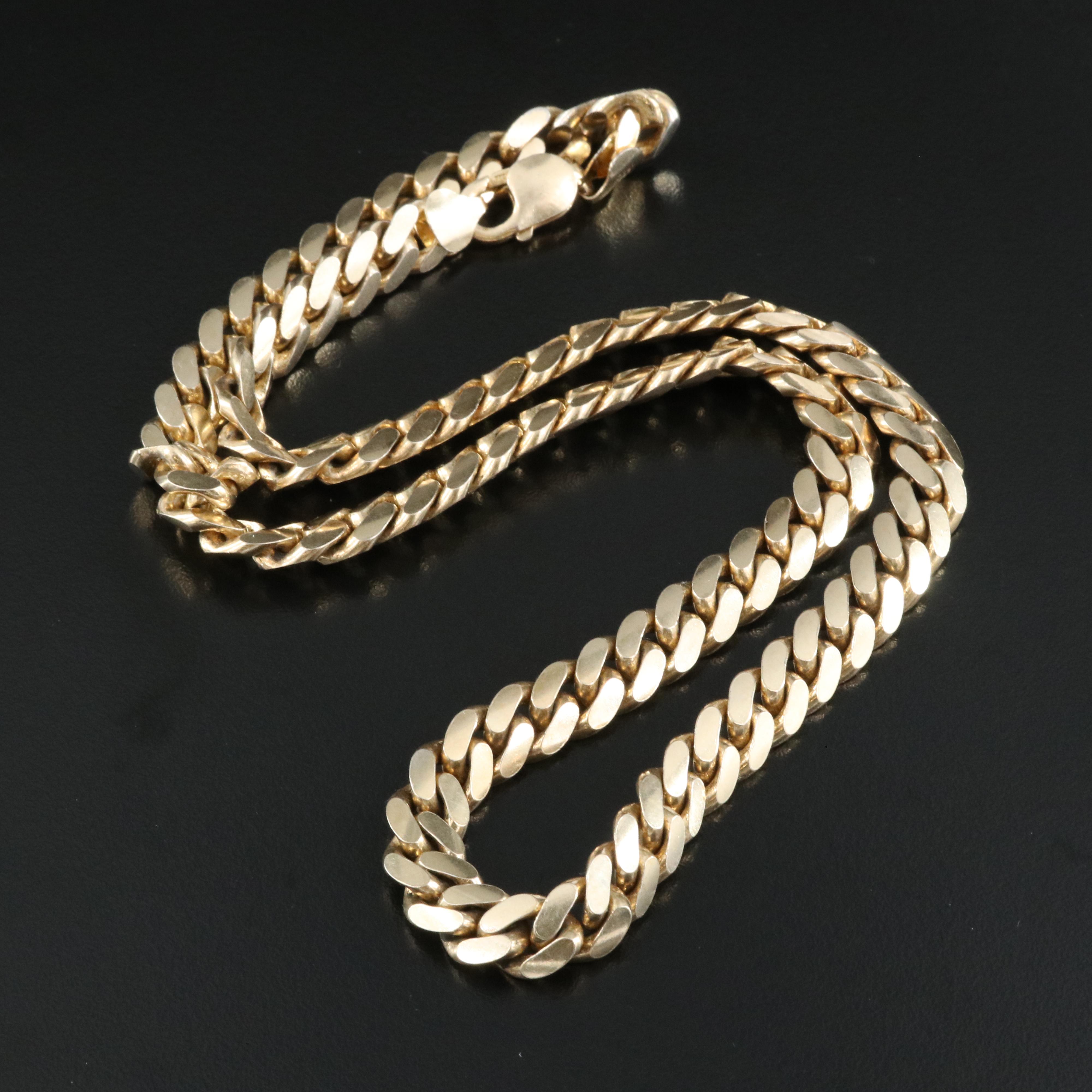 Italian Sterling Curb Necklace