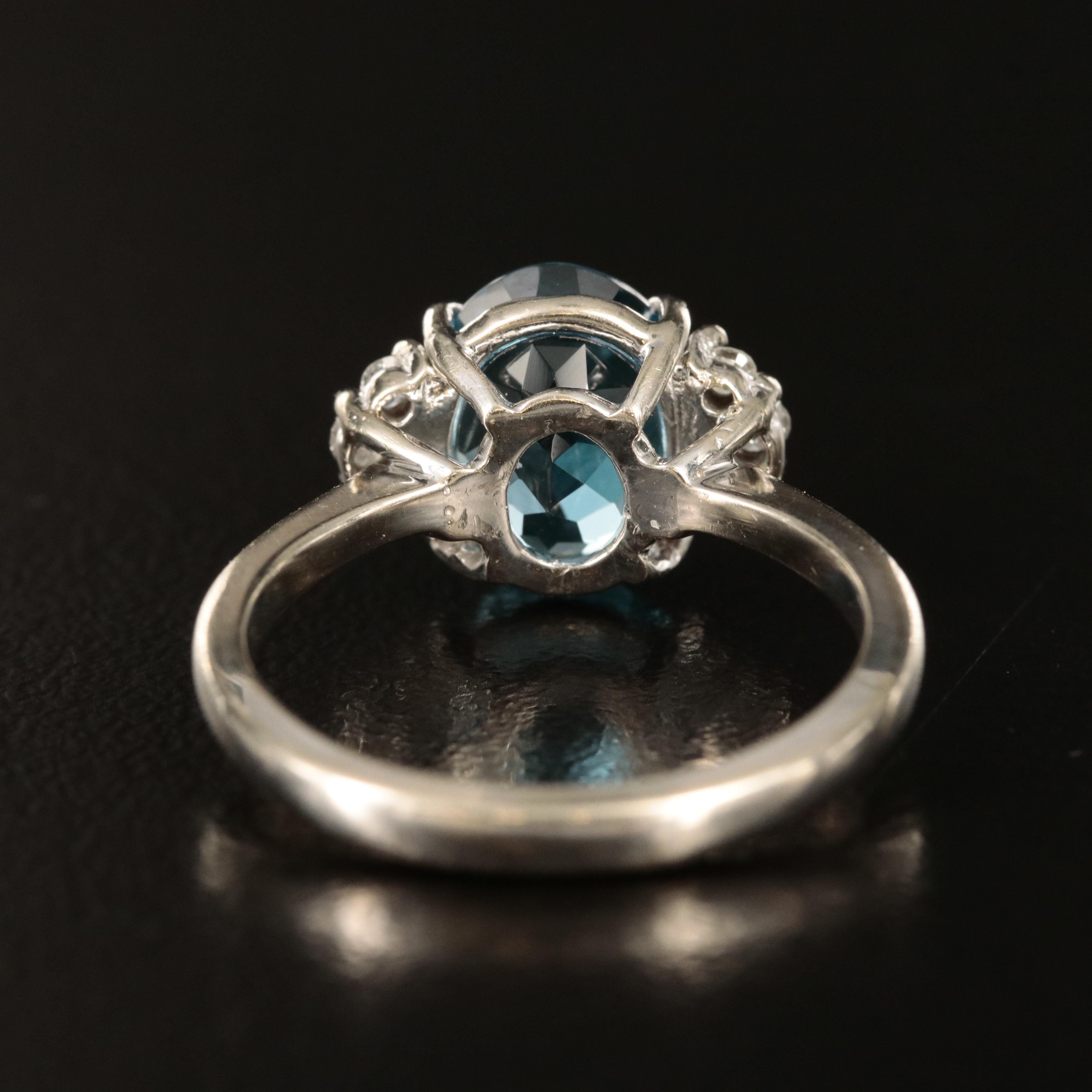 14K Topaz and Diamond Ring