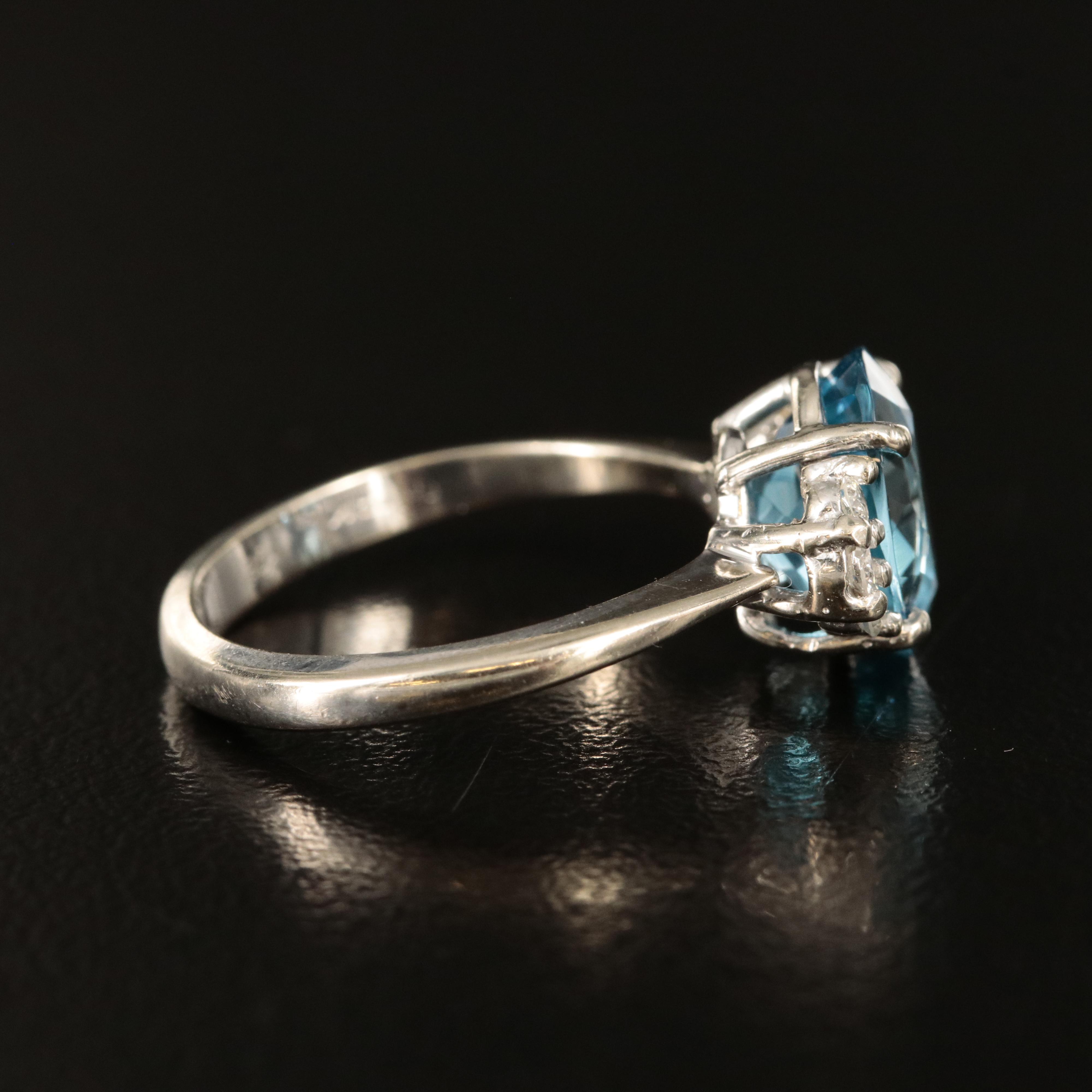 14K Topaz and Diamond Ring