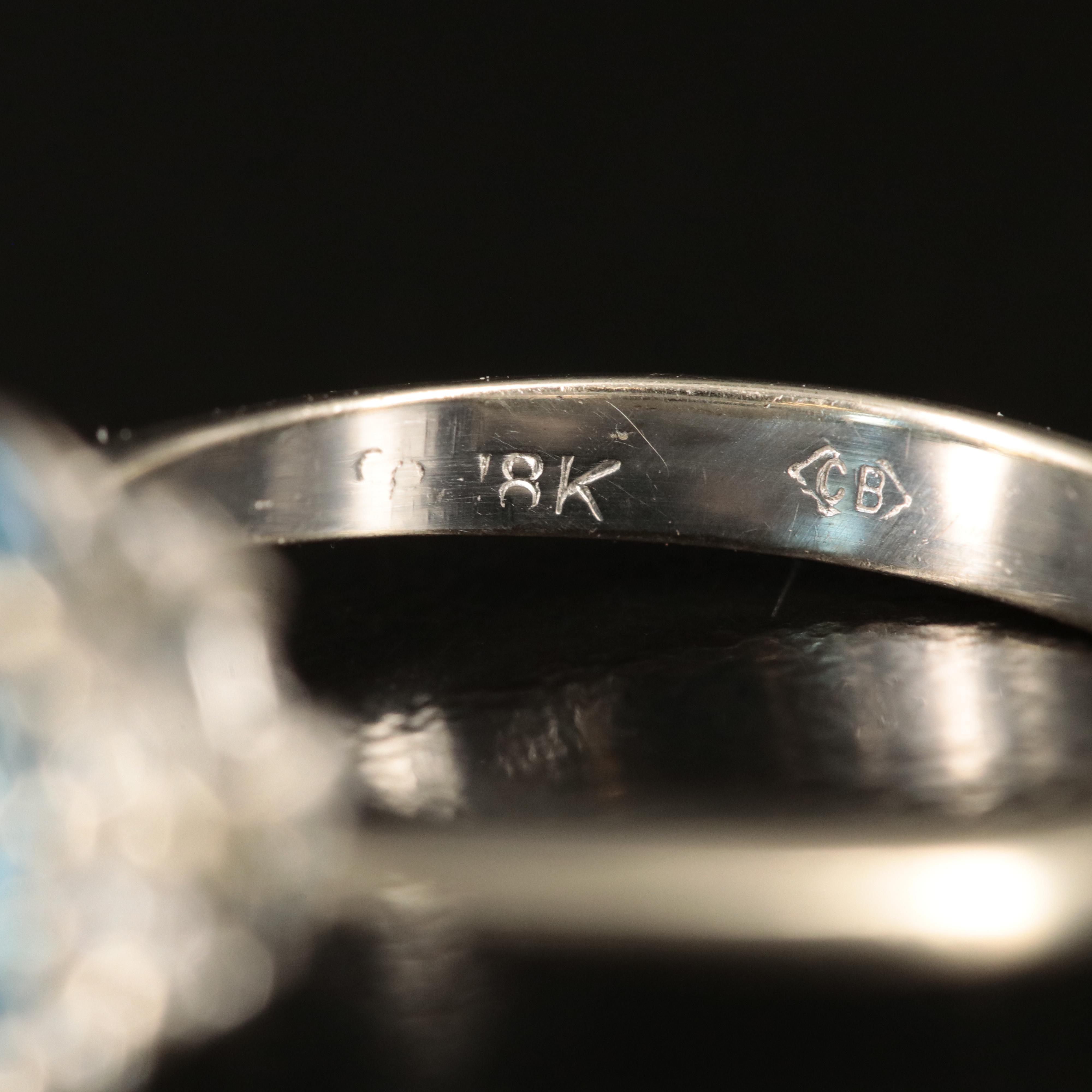 14K Topaz and Diamond Ring