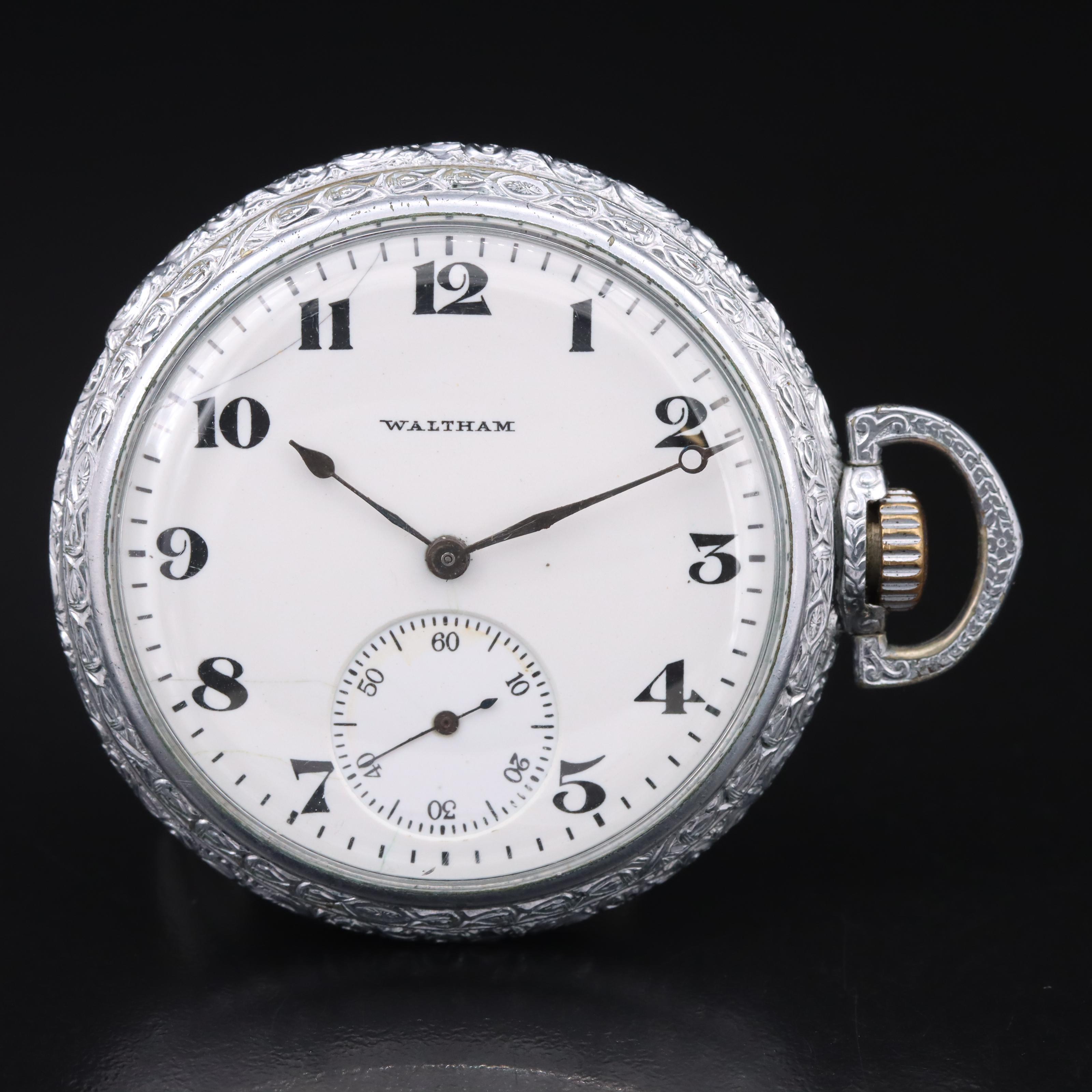 1917 Waltham Side Wound Pocket Watch
