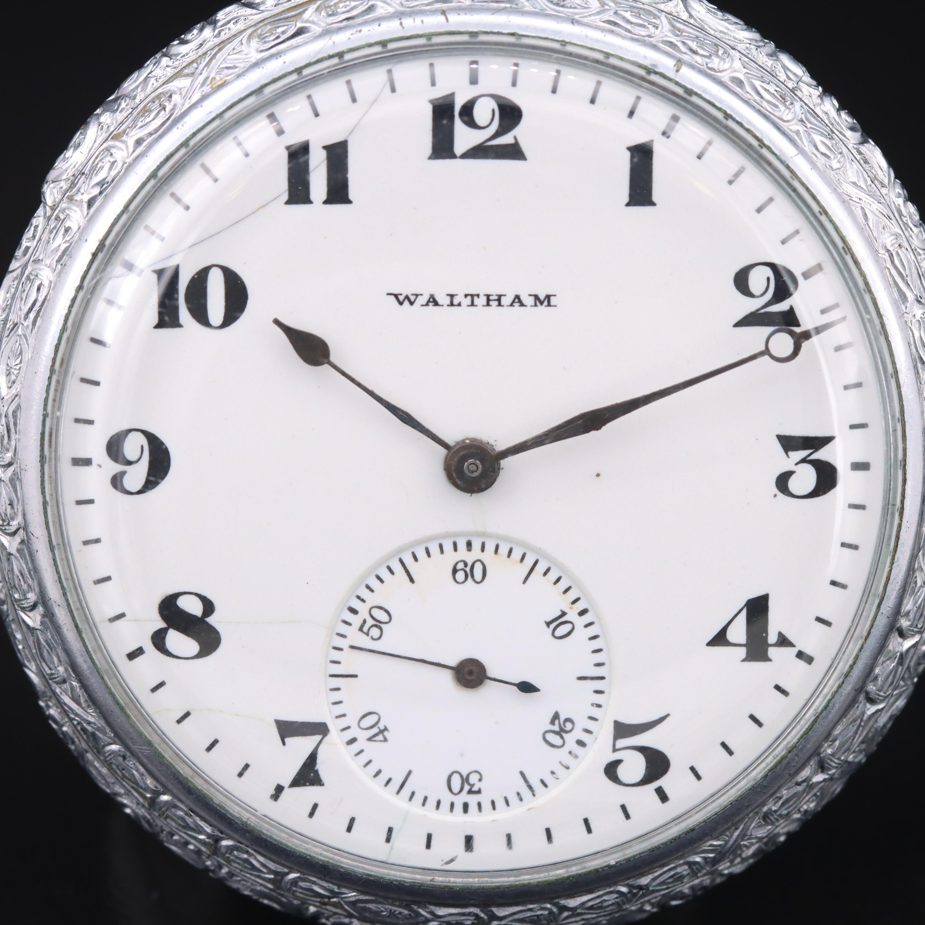 1917 Waltham Side Wound Pocket Watch