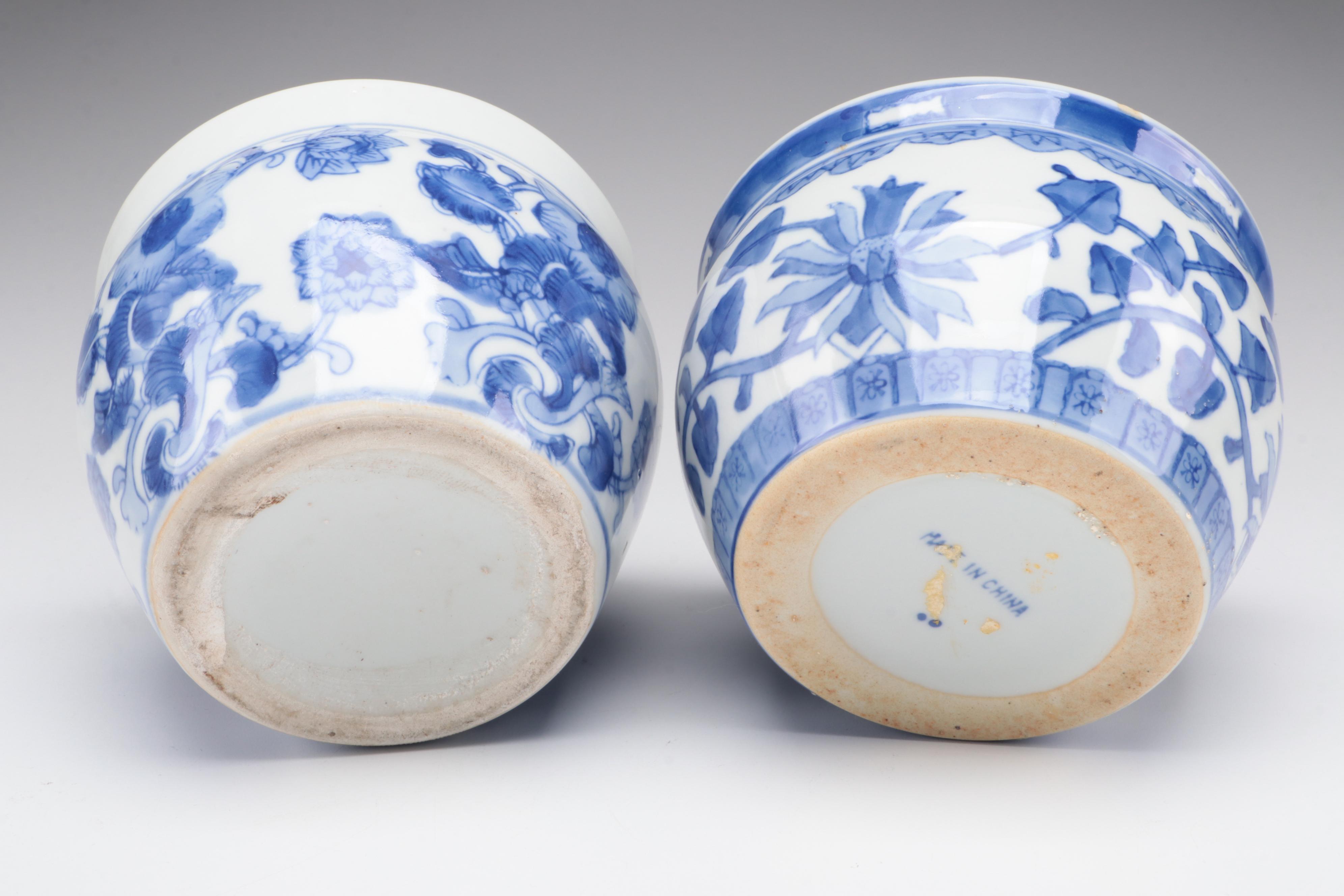 Chinese Famille Rose Porcelain Shard Boxes with Figurines and Other Décor