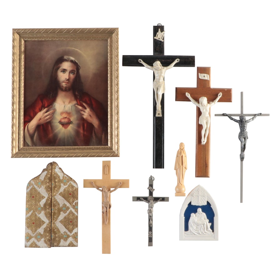Florentine Style Icon, Sacred Heart Picture, Crucifixes and More