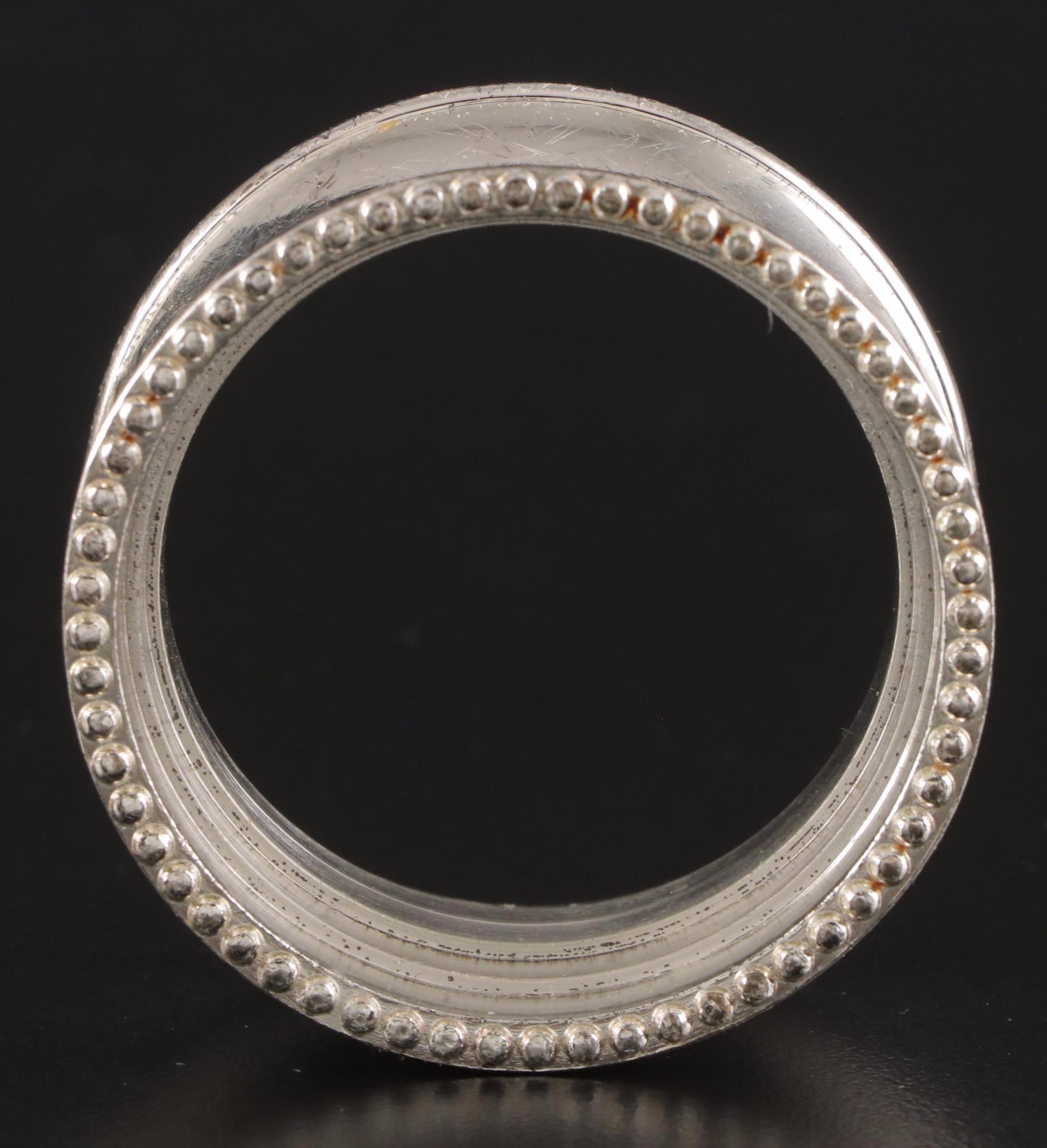 Gorham Manufacturing Co. English Sterling Adams Style and Other Napkin Rings