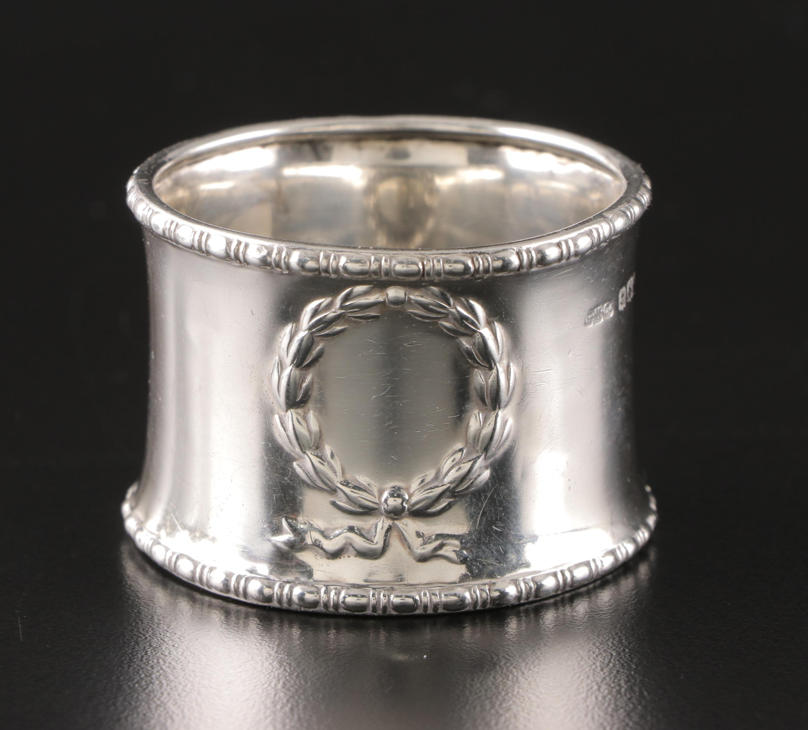 Gorham Manufacturing Co. English Sterling Adams Style and Other Napkin Rings