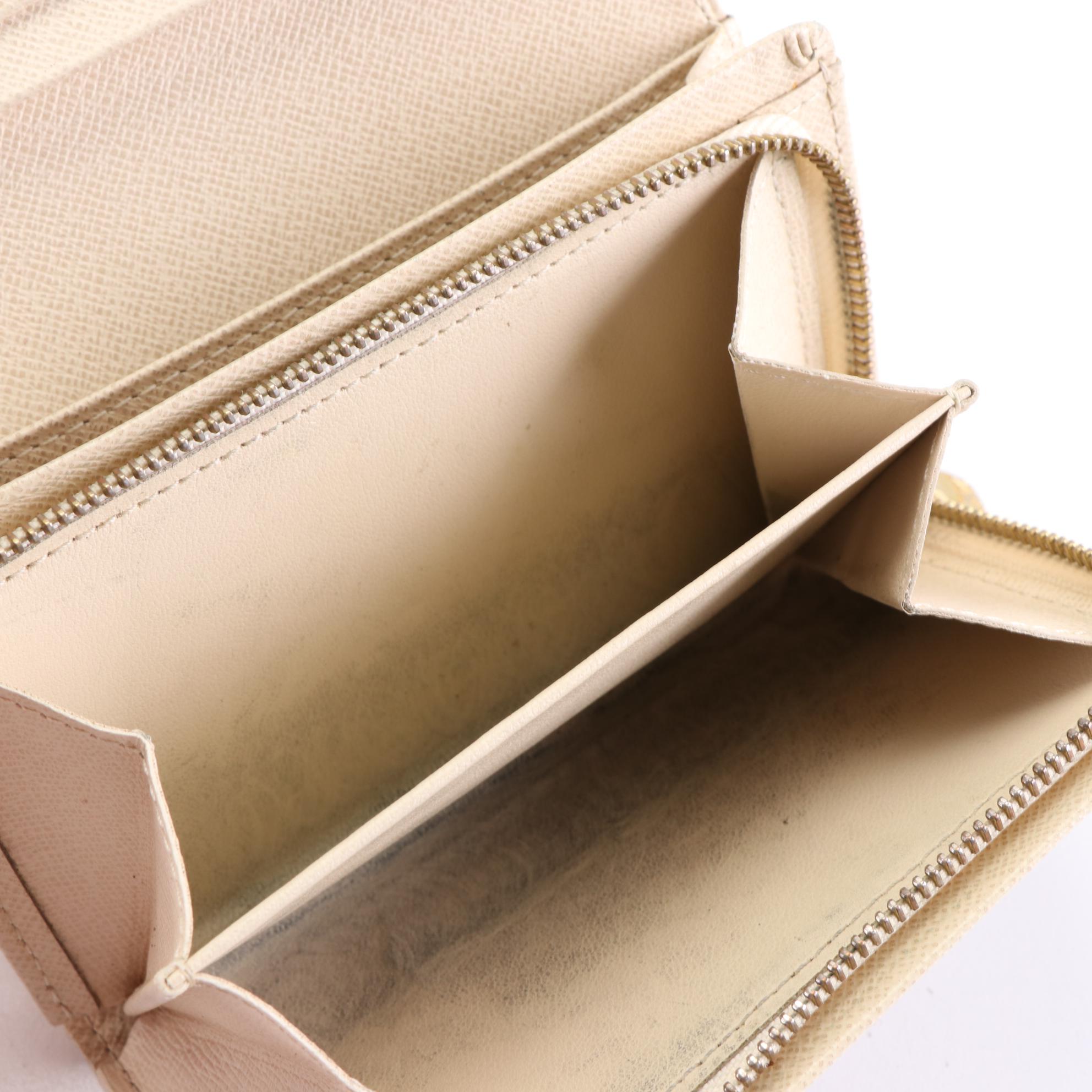 Louis Vuitton Porte-Monnaie Billets Trésor Wallet in Damier Azur Canvas