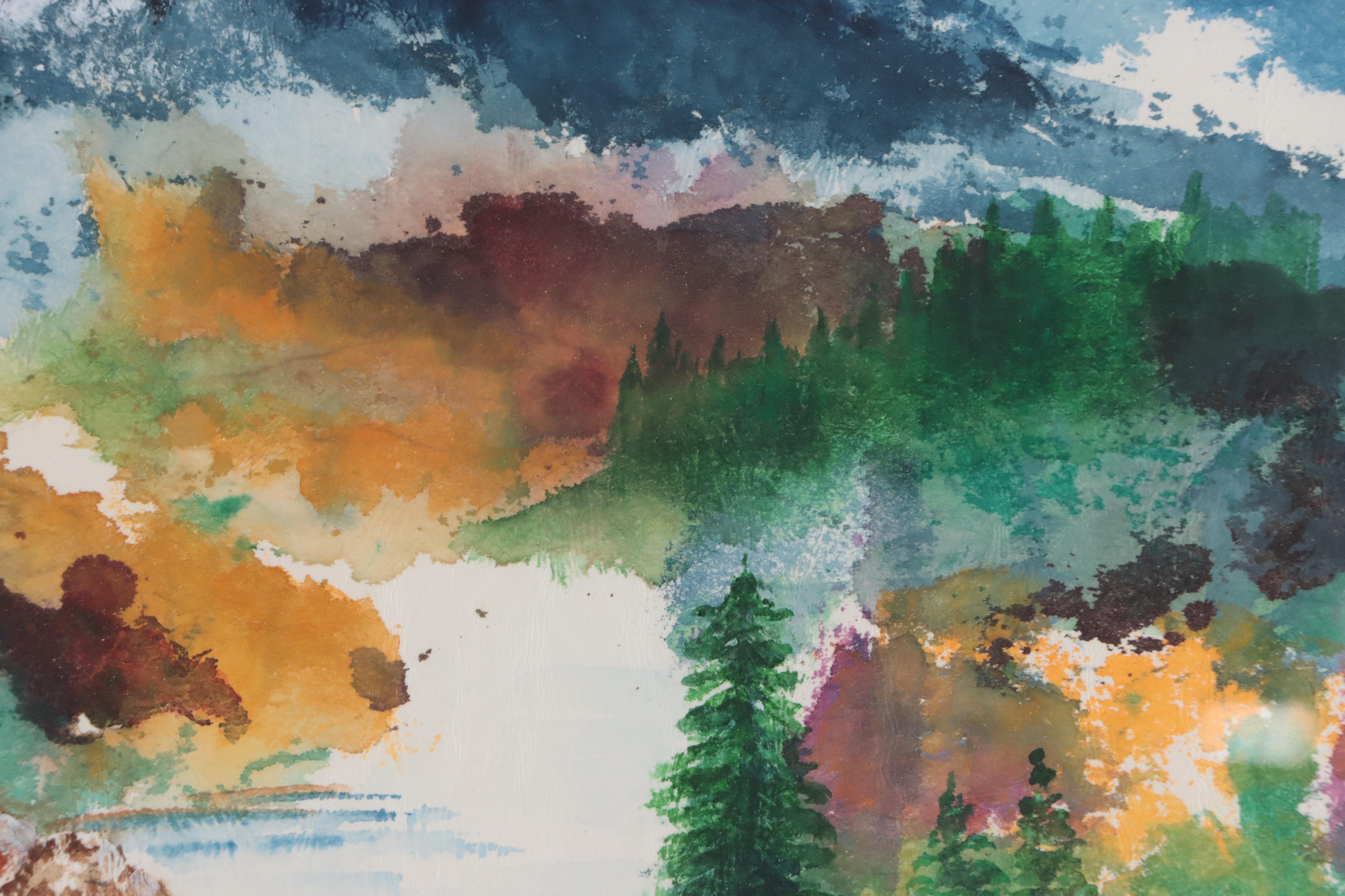 Vanita Doyle Watercolor Painting "Mountains' Pallet"