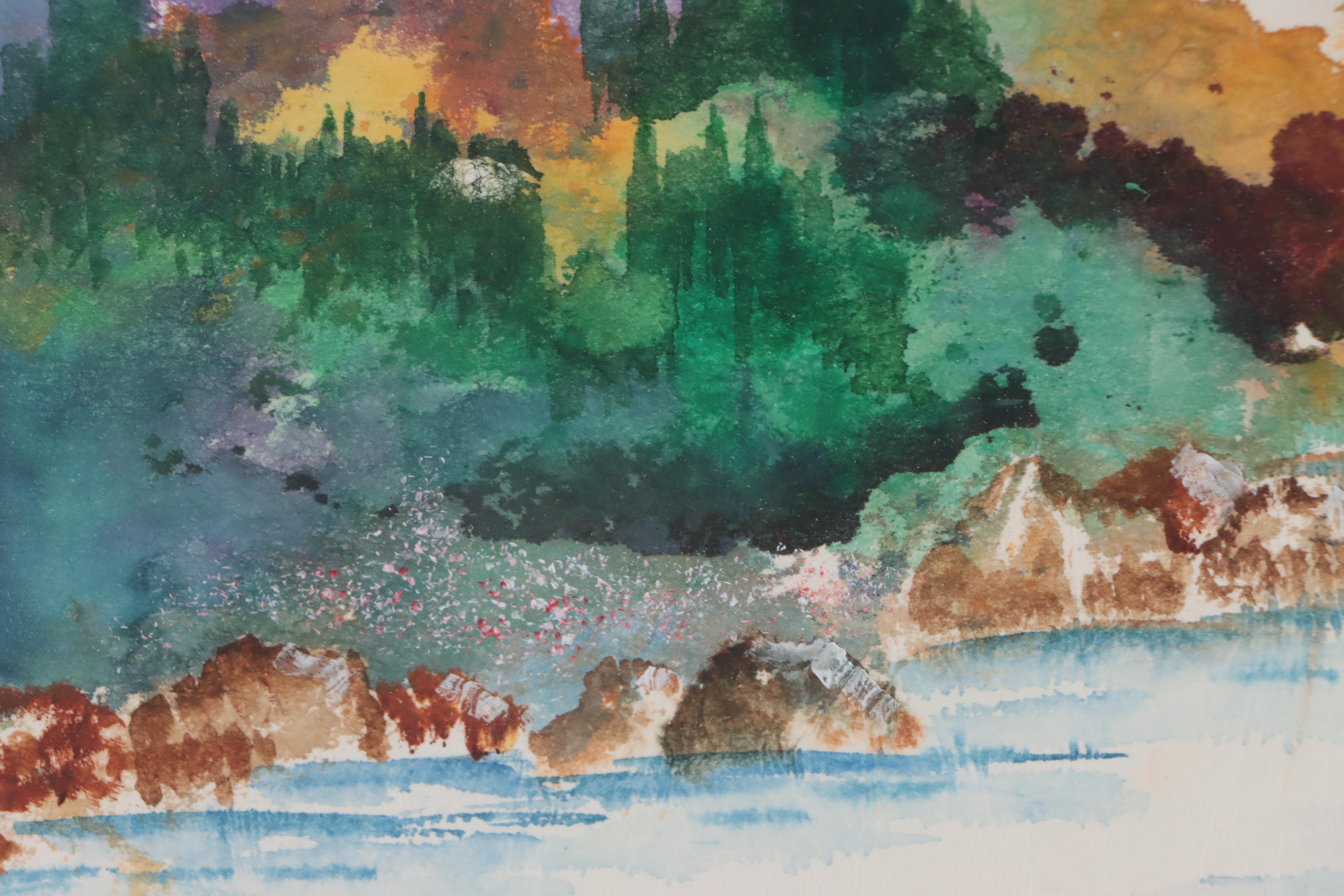 Vanita Doyle Watercolor Painting "Mountains' Pallet"