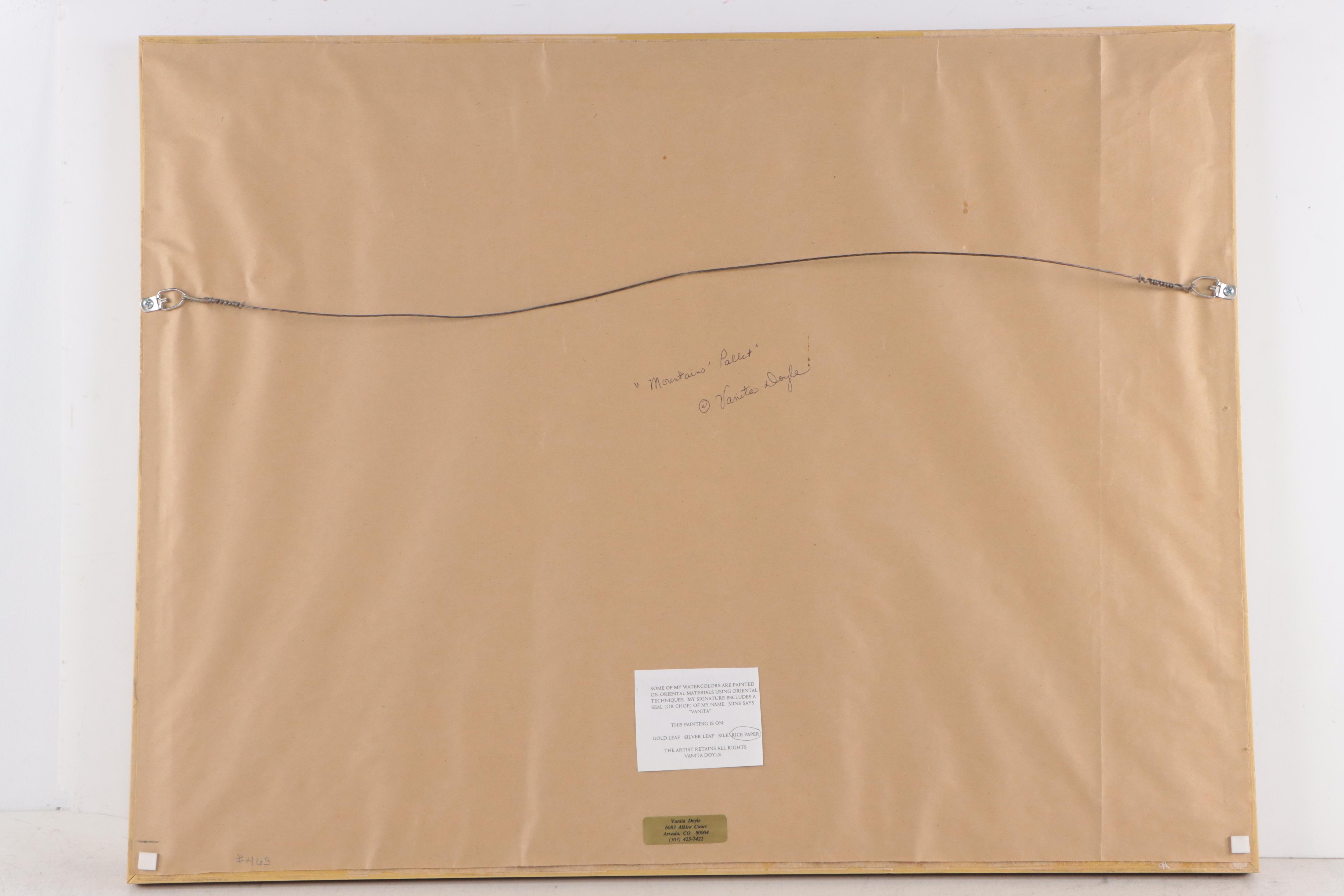 Vanita Doyle Watercolor Painting "Mountains' Pallet"