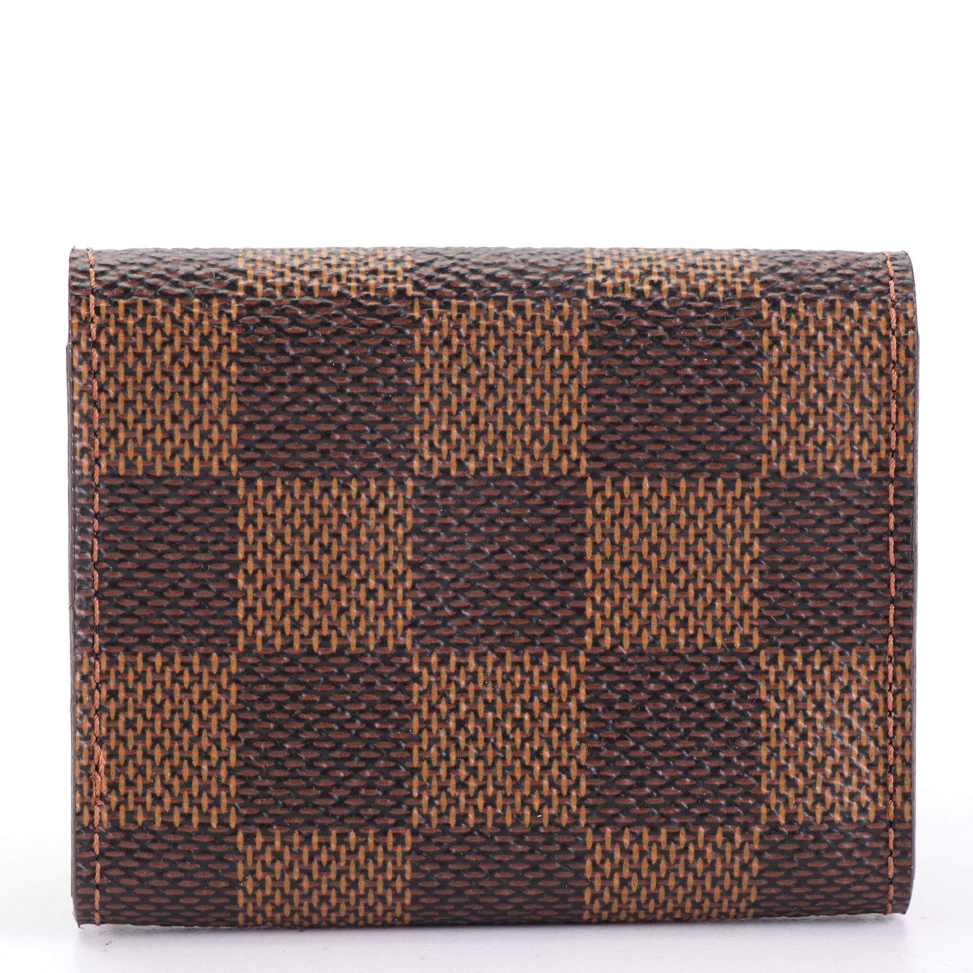 Louis Vuitton Cufflink Case in Damier Ebene Canvas