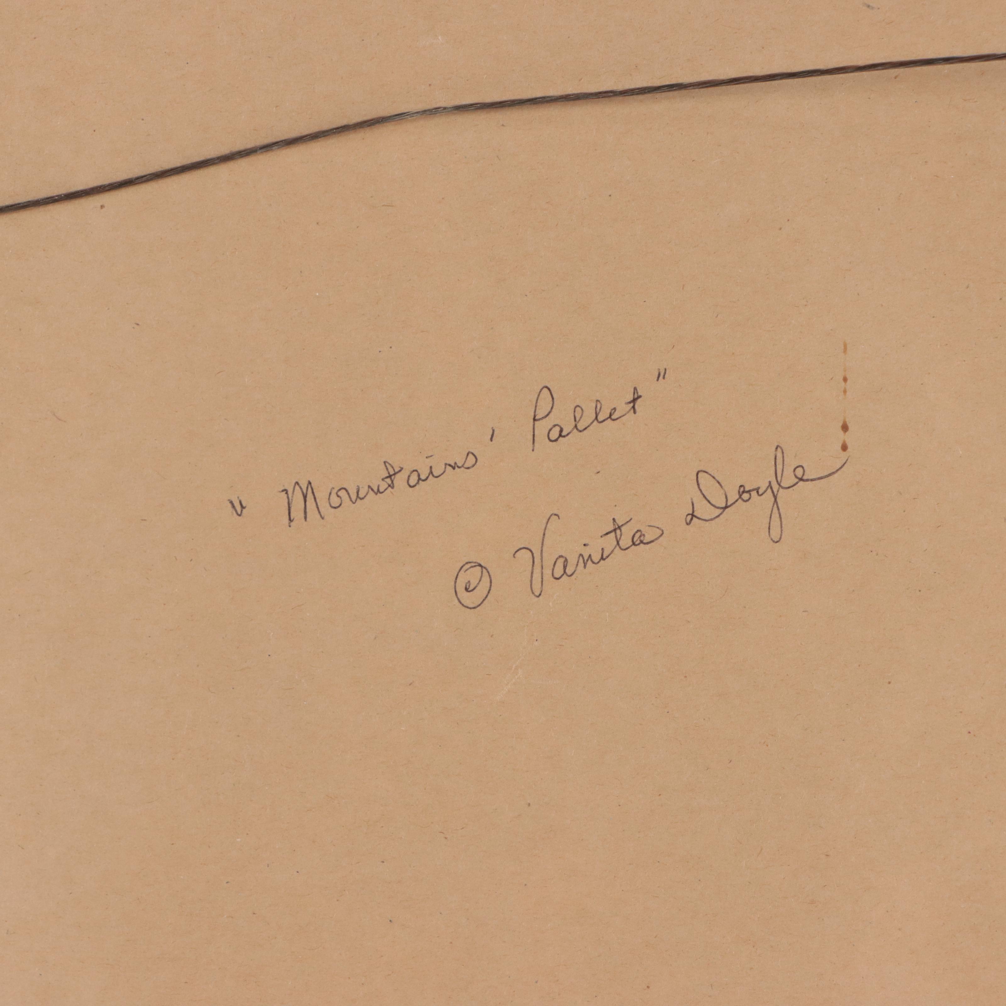 Vanita Doyle Watercolor Painting "Mountains' Pallet"