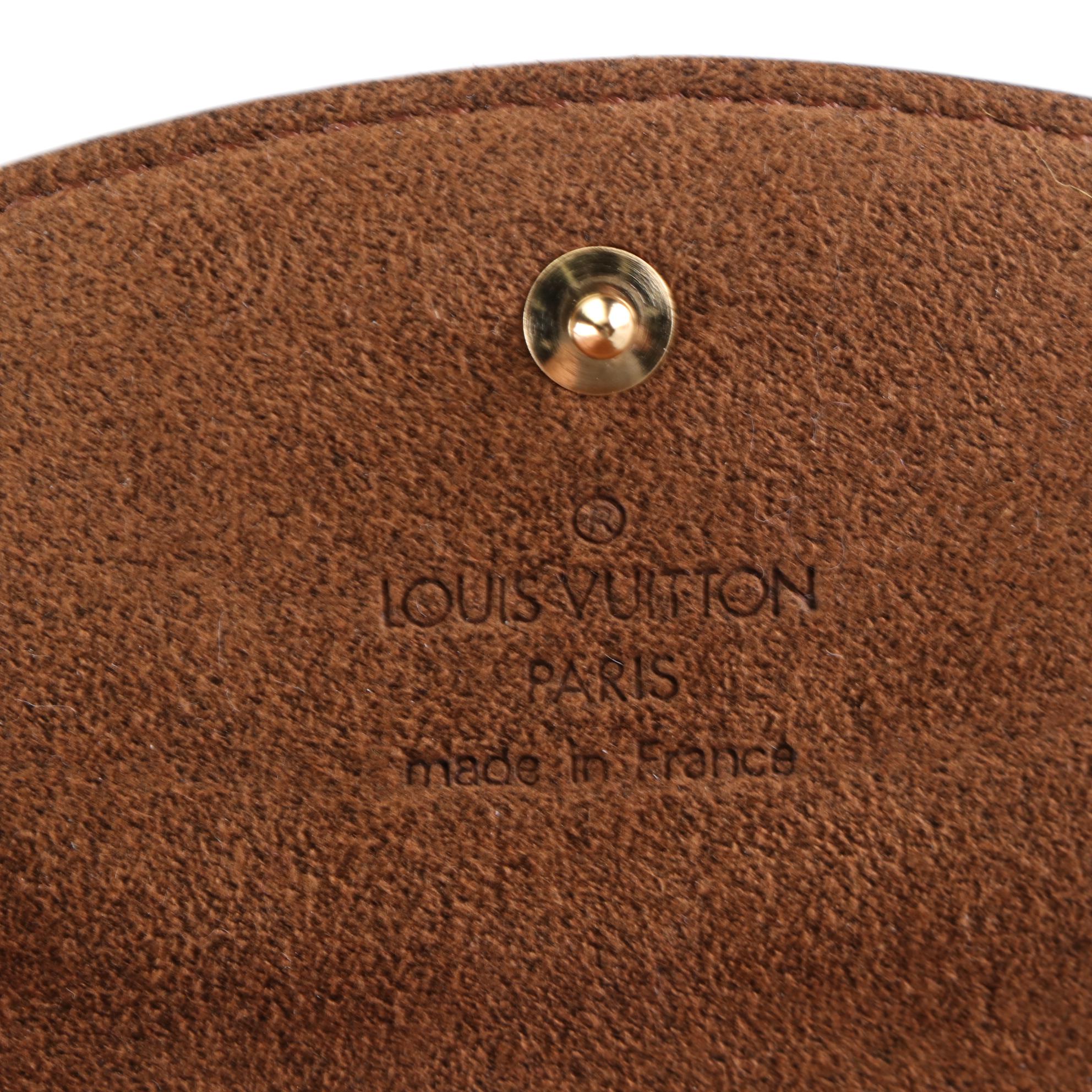 Louis Vuitton Cufflink Case in Damier Ebene Canvas