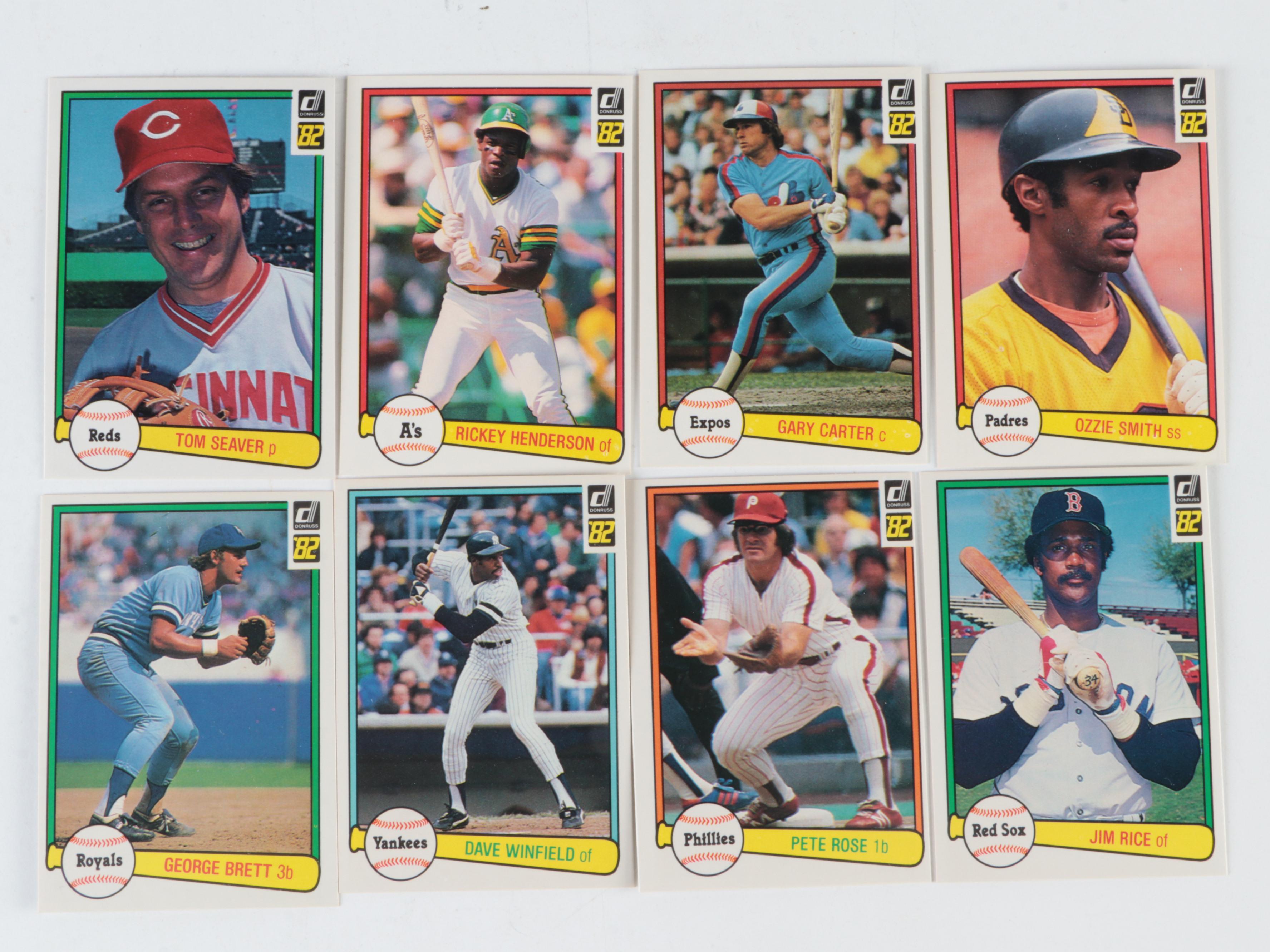 Topps, Leaf, Other Baseball Cards with Ryan, Rose, Johnson, More, 1970s–1990s