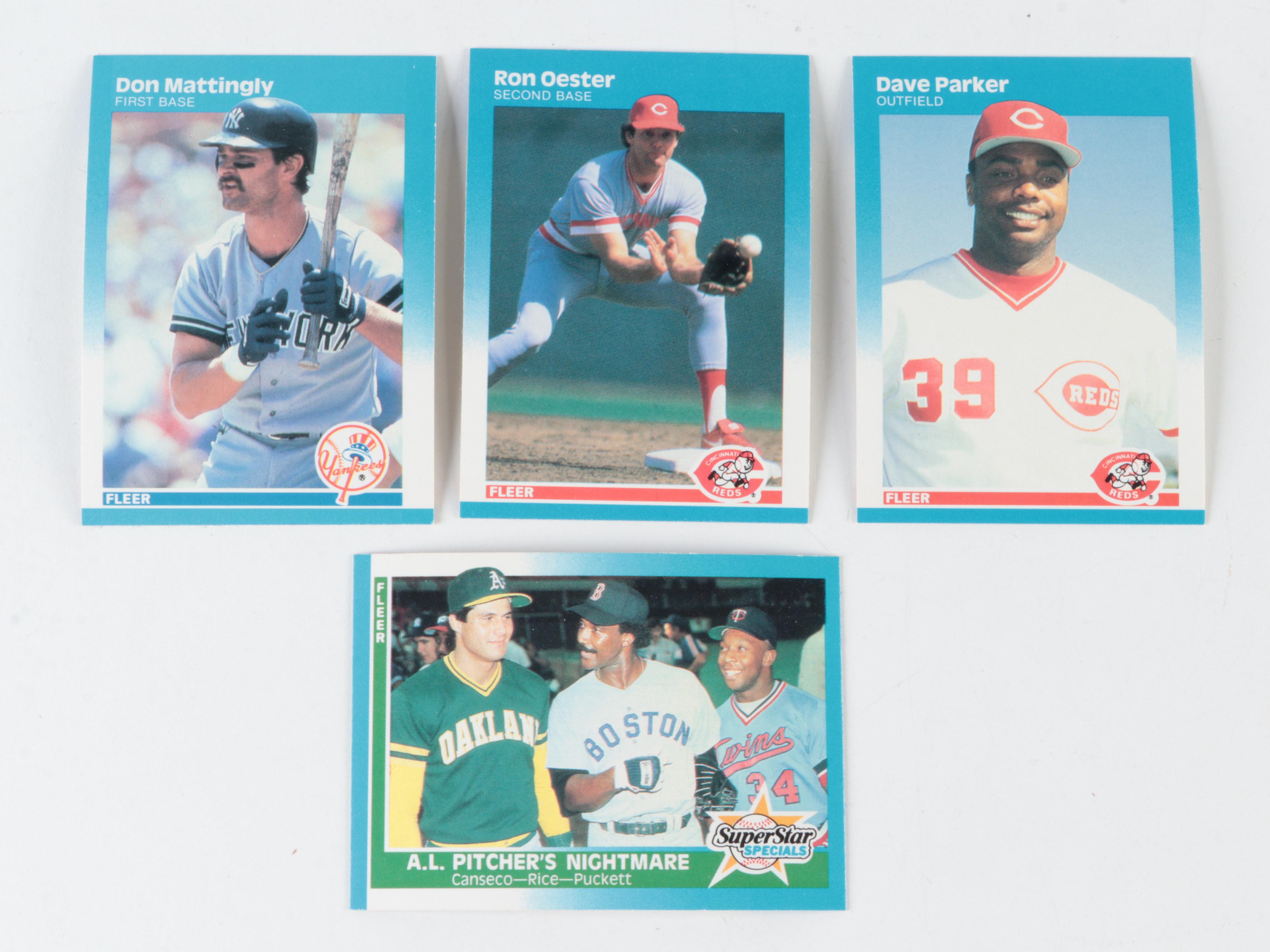 Topps, Leaf, Other Baseball Cards with Ryan, Rose, Johnson, More, 1970s–1990s