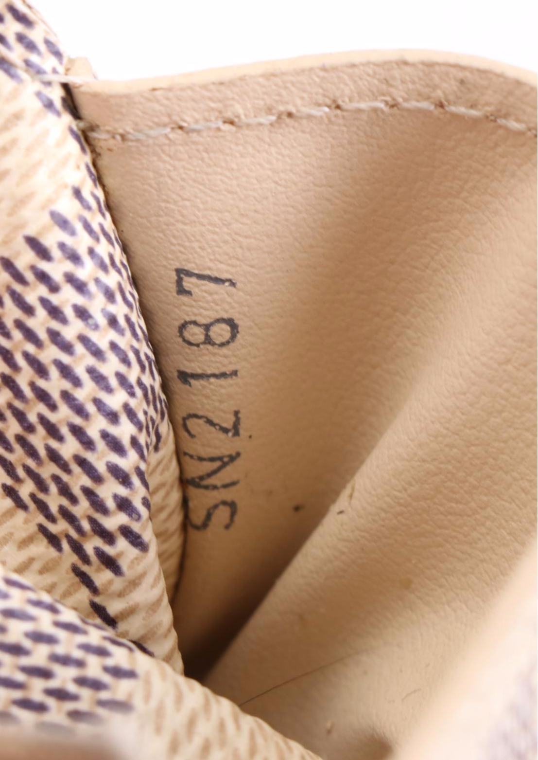 Louis Vuitton Sarah Wallet in Damier Azur Canvas and Leather