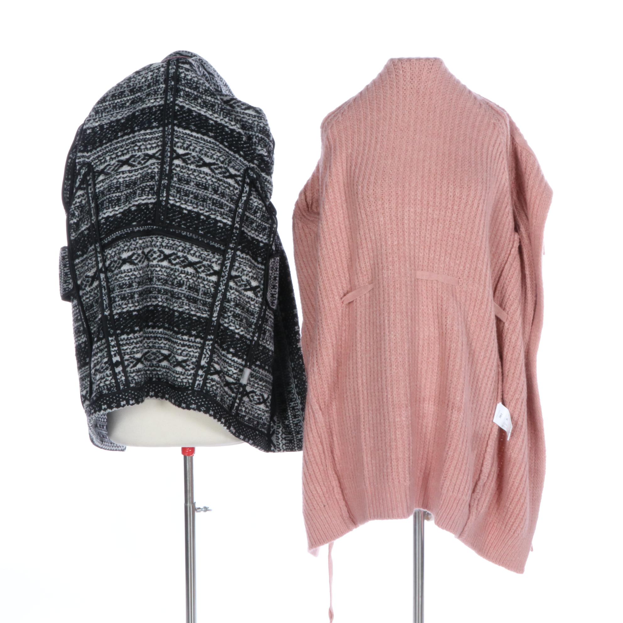 Alice + Olivia Fair Isle Cardigan Jacket and Nocturne Hooded Sweater Coat