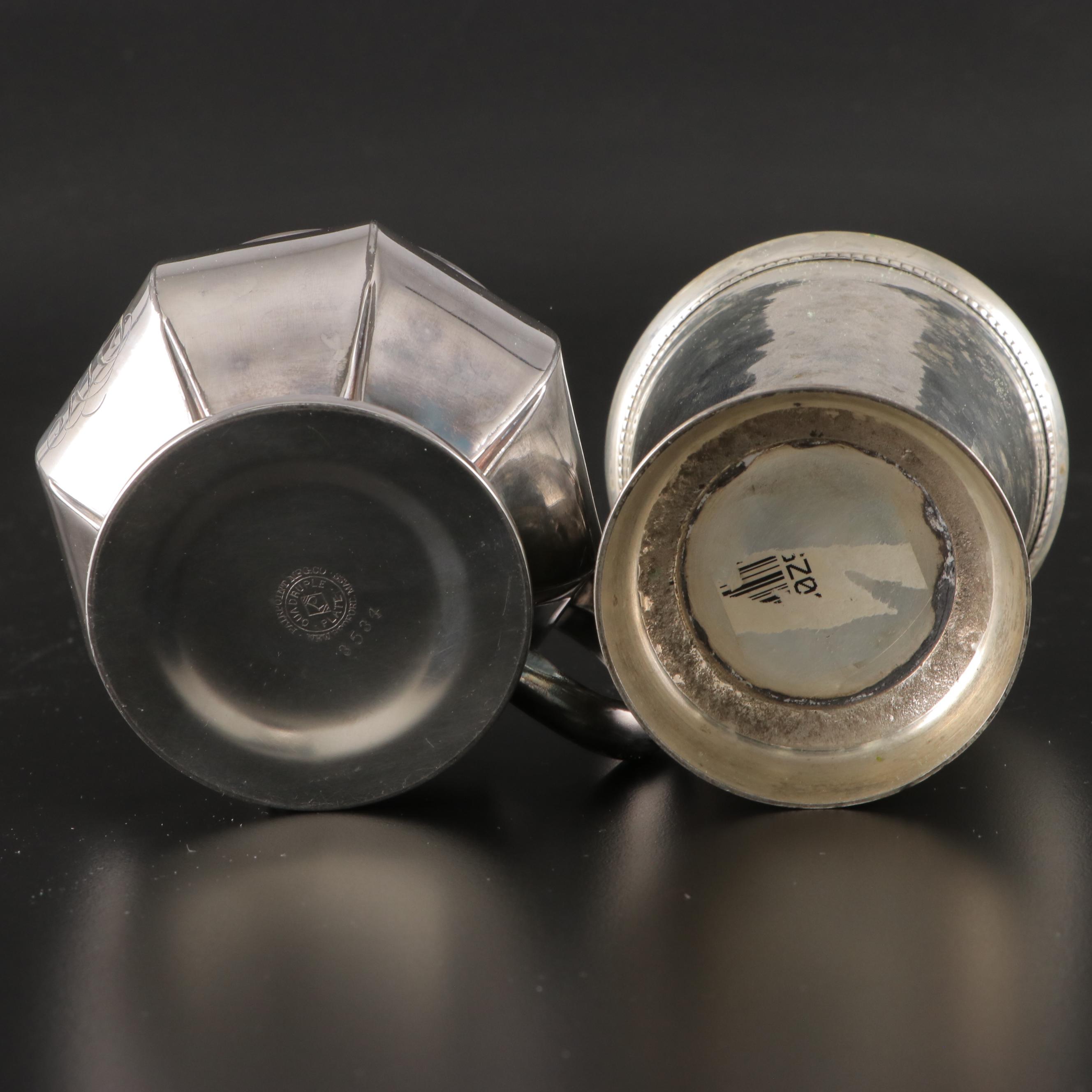 Regal Silver Tea Strainers with Assorted Silver Plate Collection