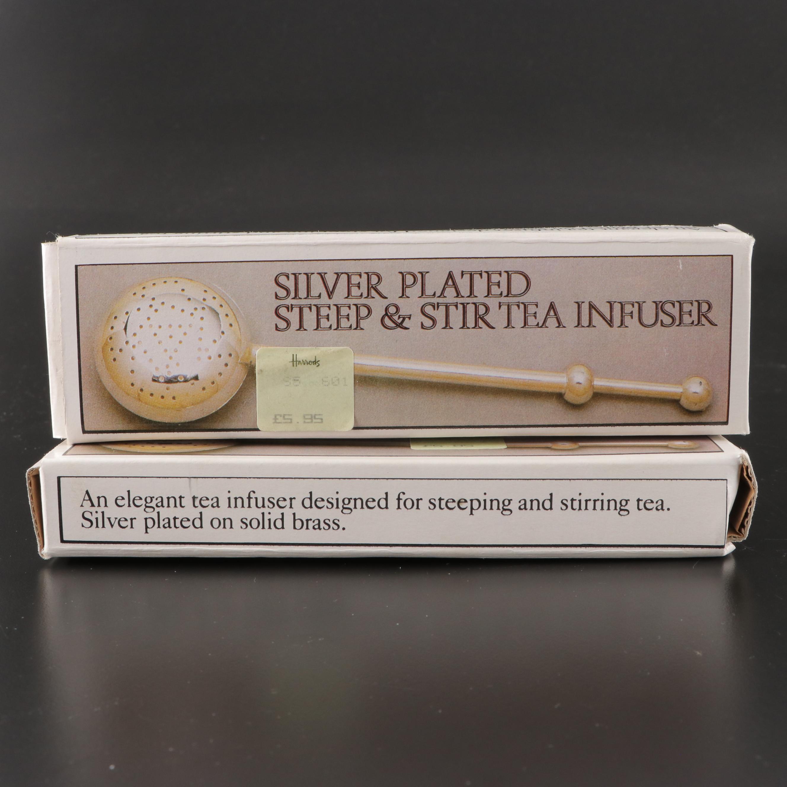 Regal Silver Tea Strainers with Assorted Silver Plate Collection