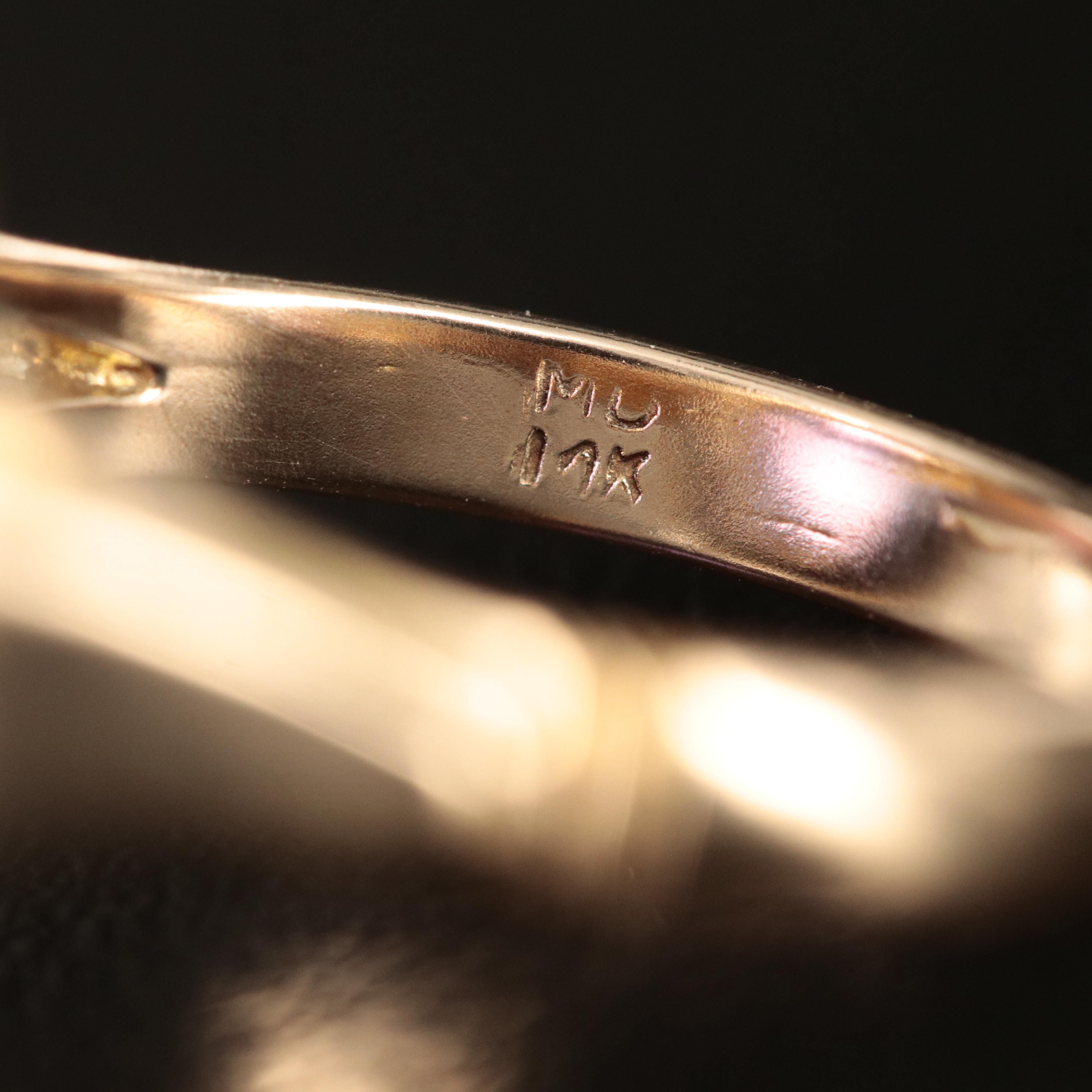 Vintage 14K Color Changing Sapphire Ring