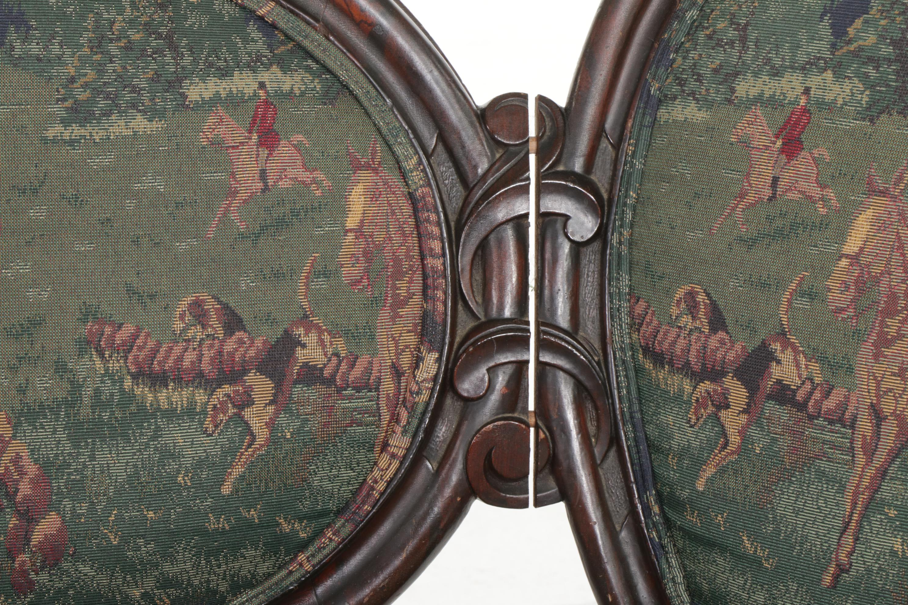 Victorian Rococo Revival Carved and Rosewood-Grained Sofa, Mid to Late 19th C.