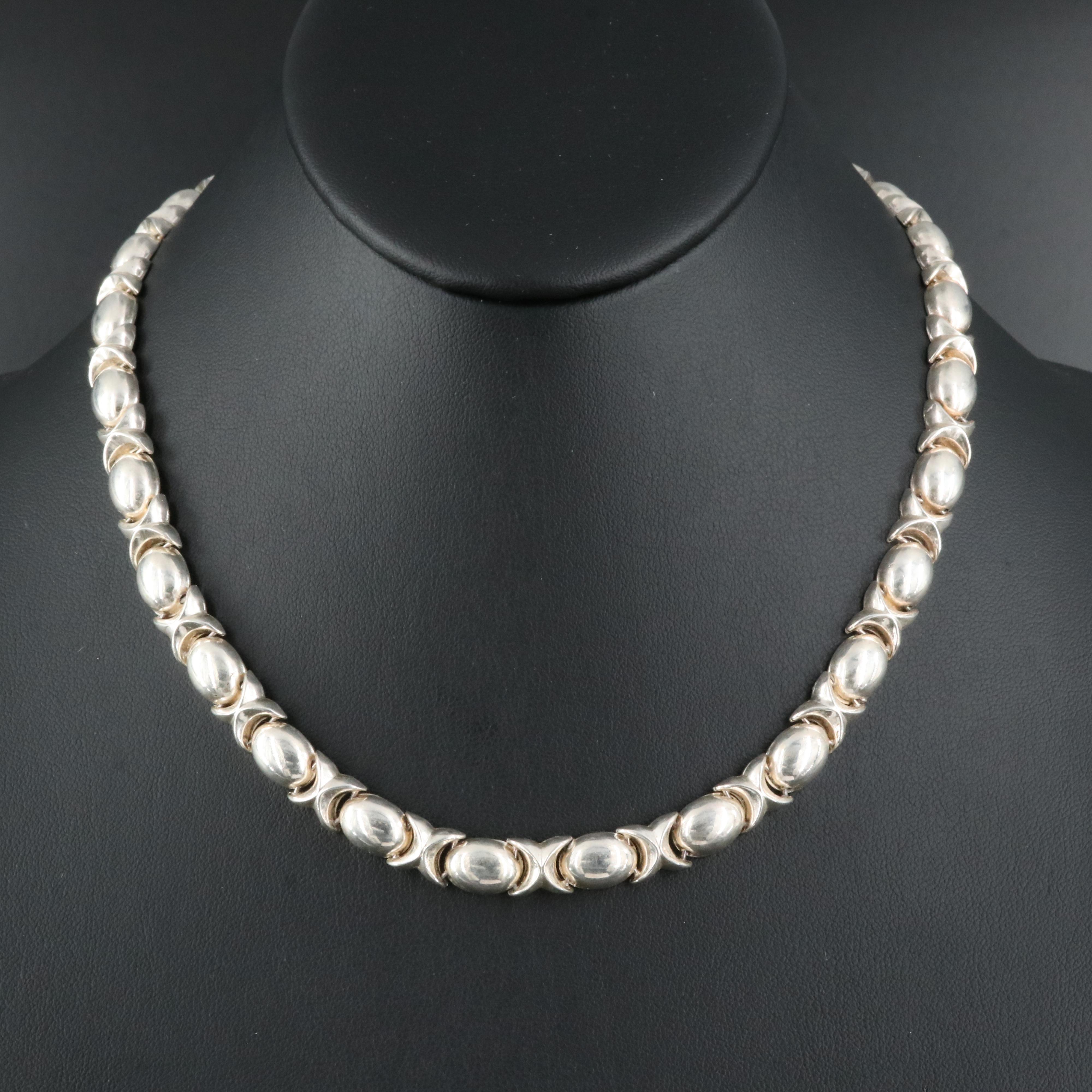 Italian Sterling "X and O" Necklace