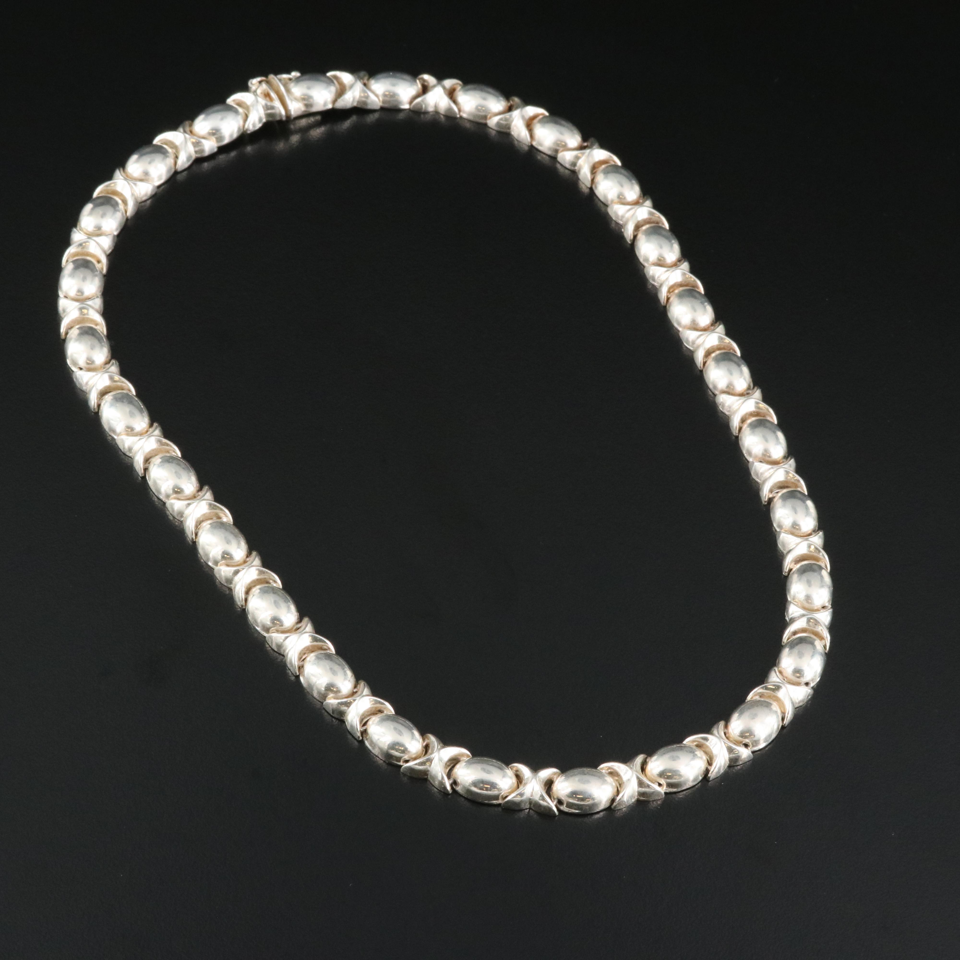 Italian Sterling "X and O" Necklace