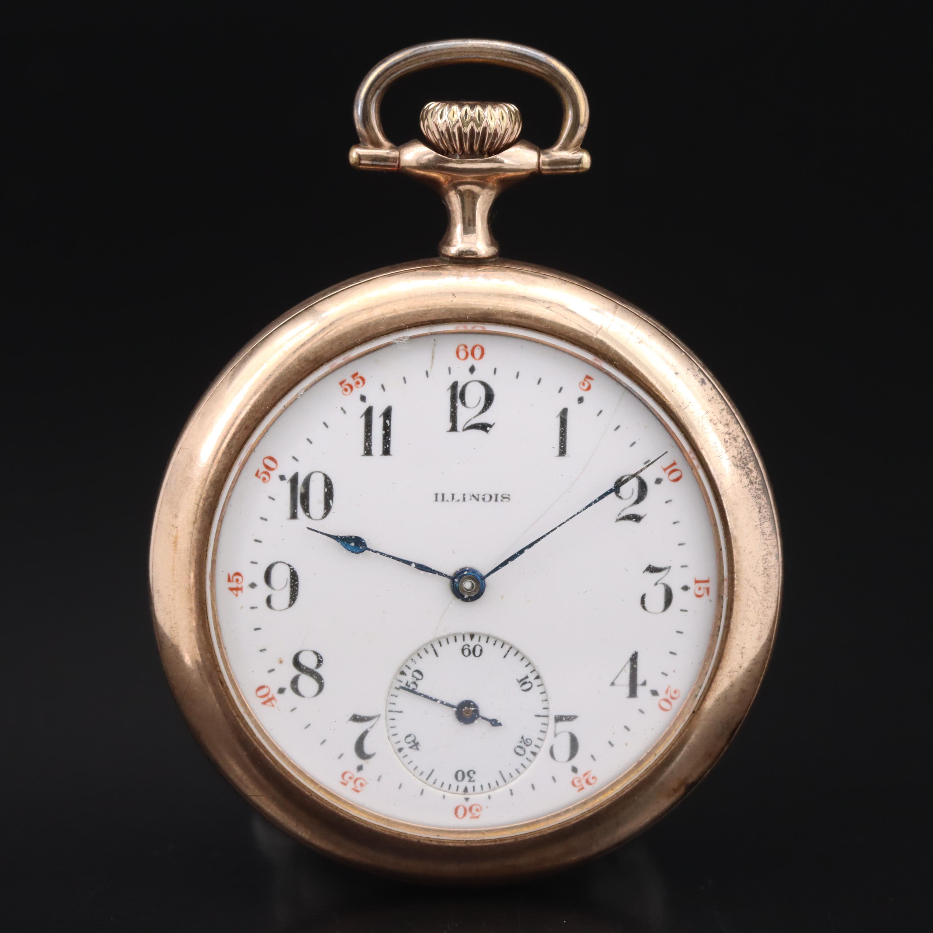 1915 Illinois Size 12 Gold-Filled Pocket Watch