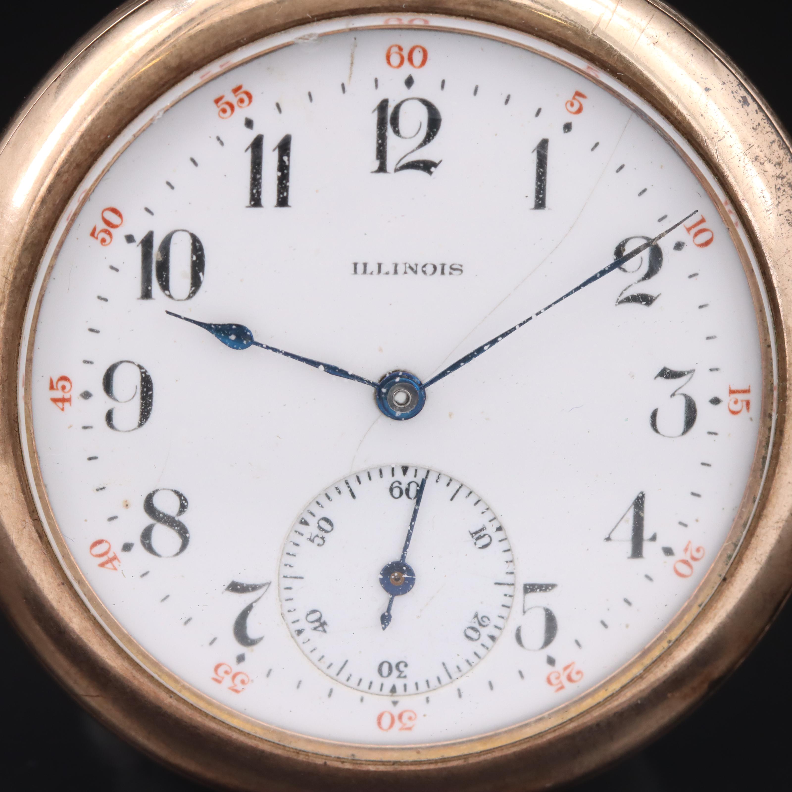 1915 Illinois Size 12 Gold-Filled Pocket Watch