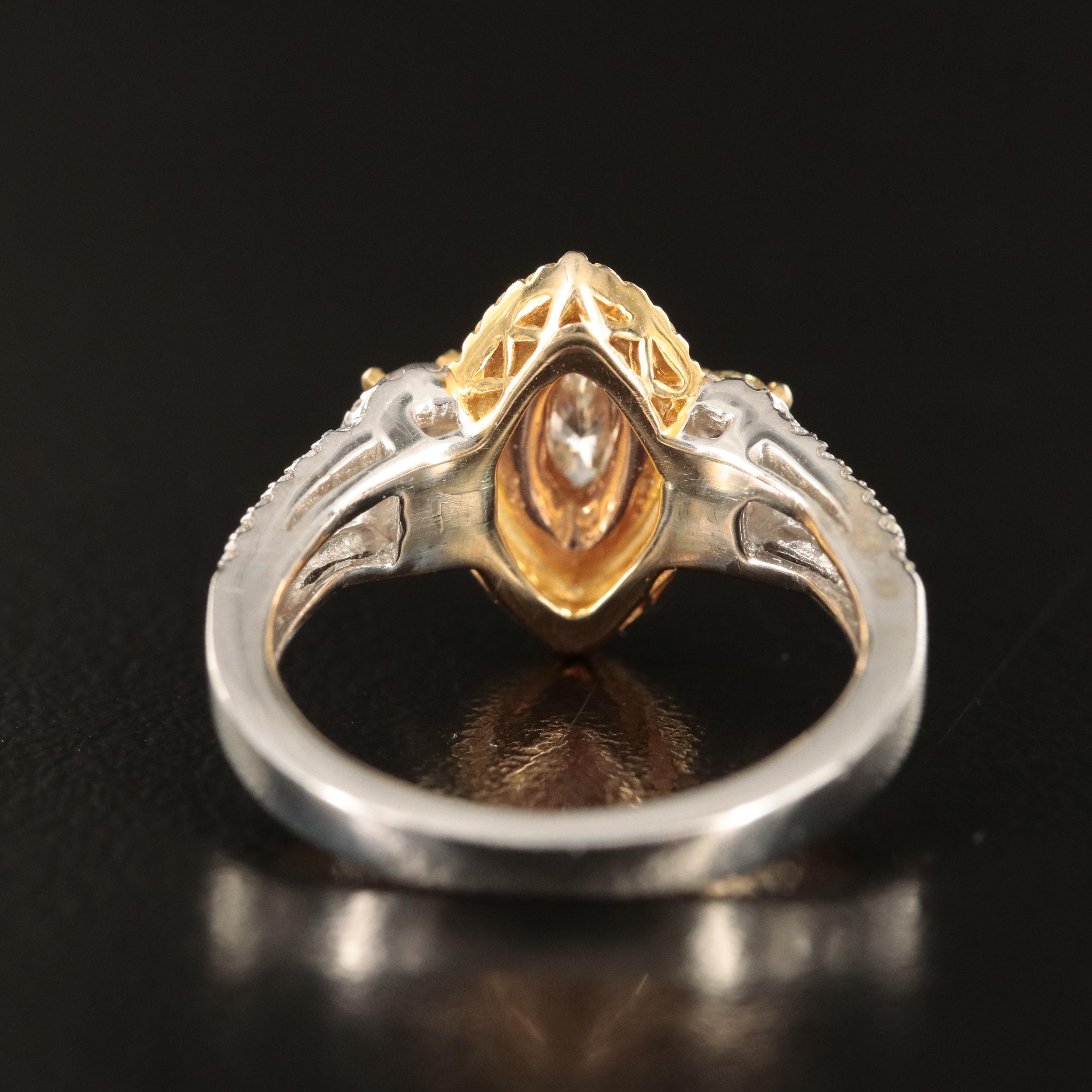 14K Tri-Tone 1.00 CTW Diamond Ring Including Rose Gold