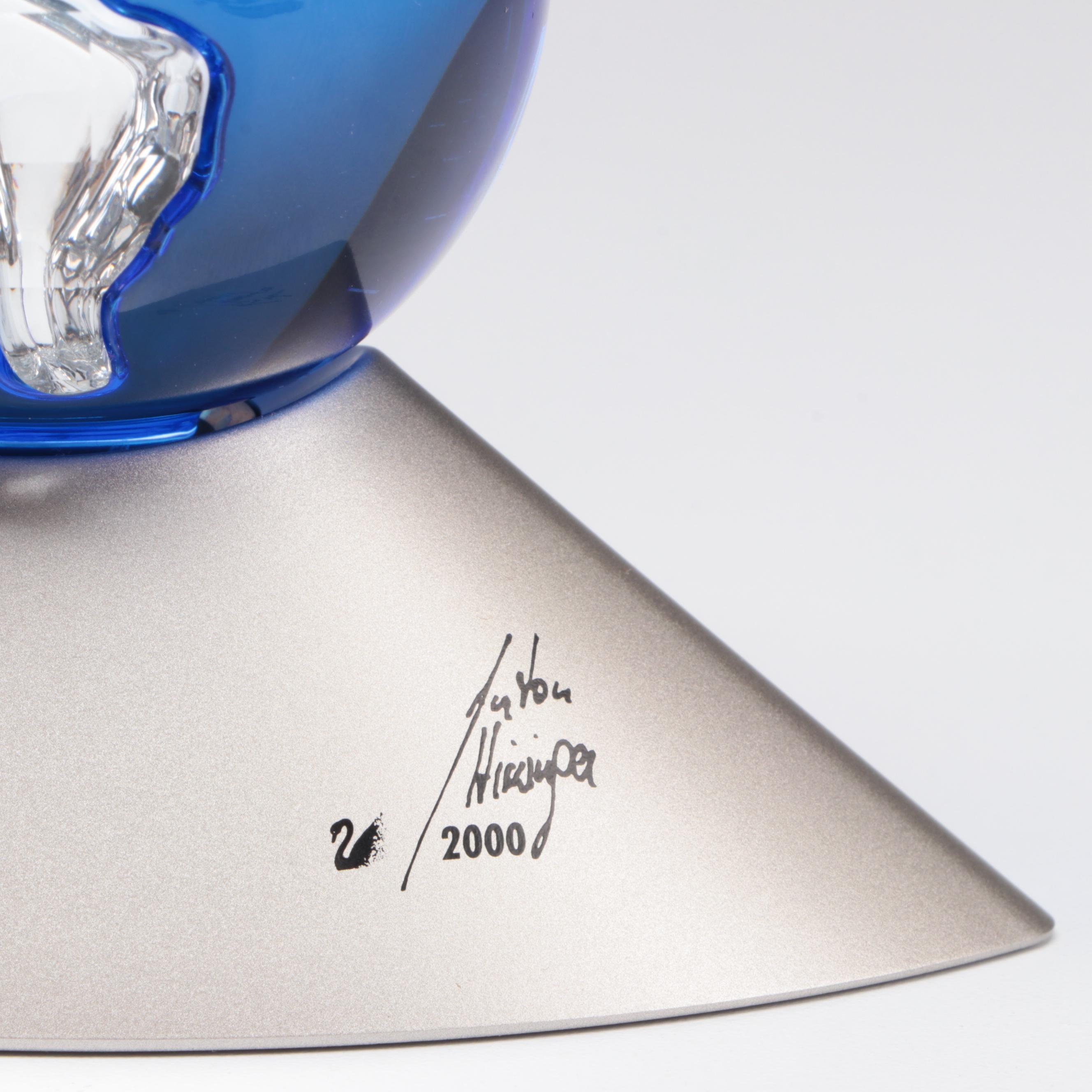 Swarovski Crystal Millennium Edition Planet with Marquis by Waterford Desk Clock