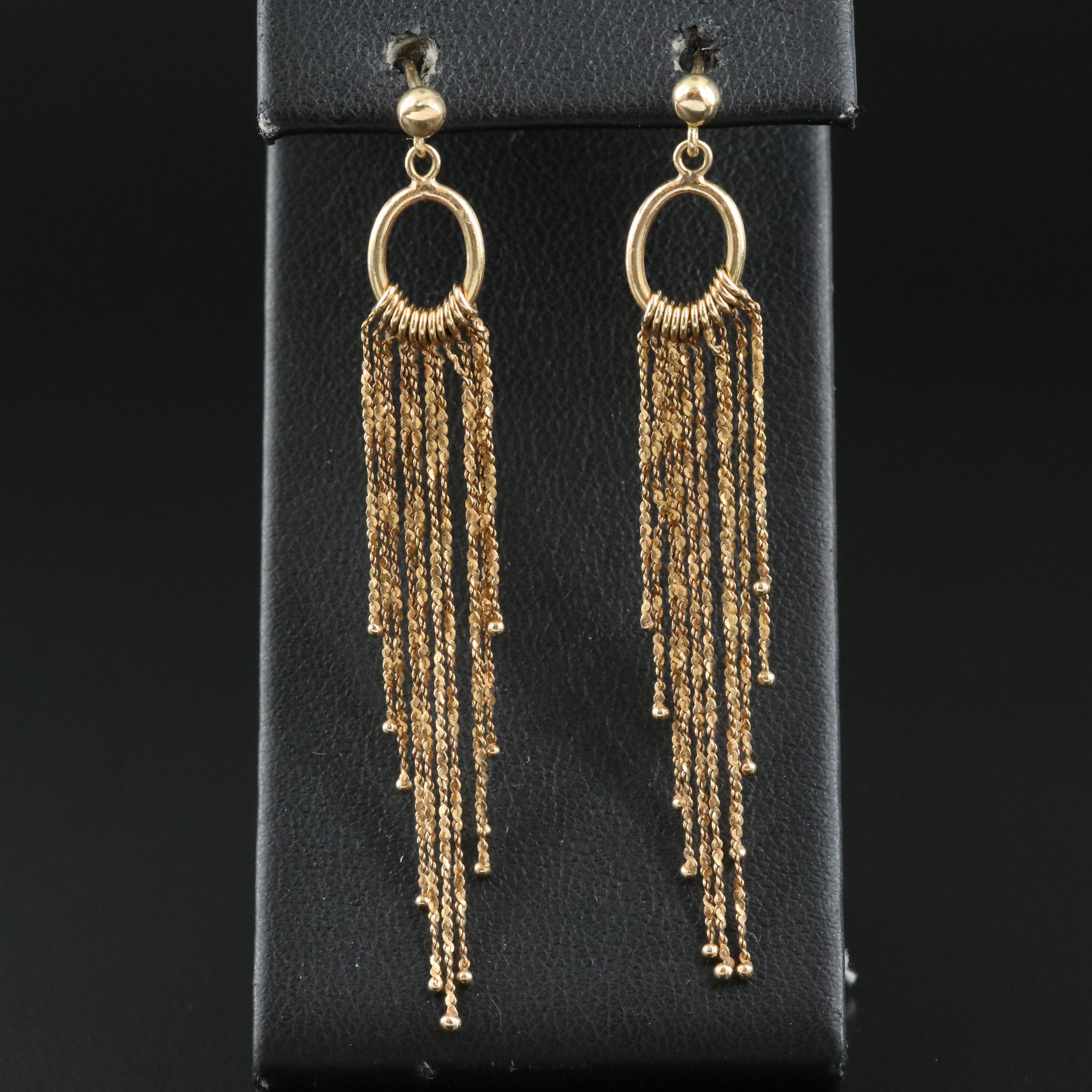 Italian 14K Fringe Earrings
