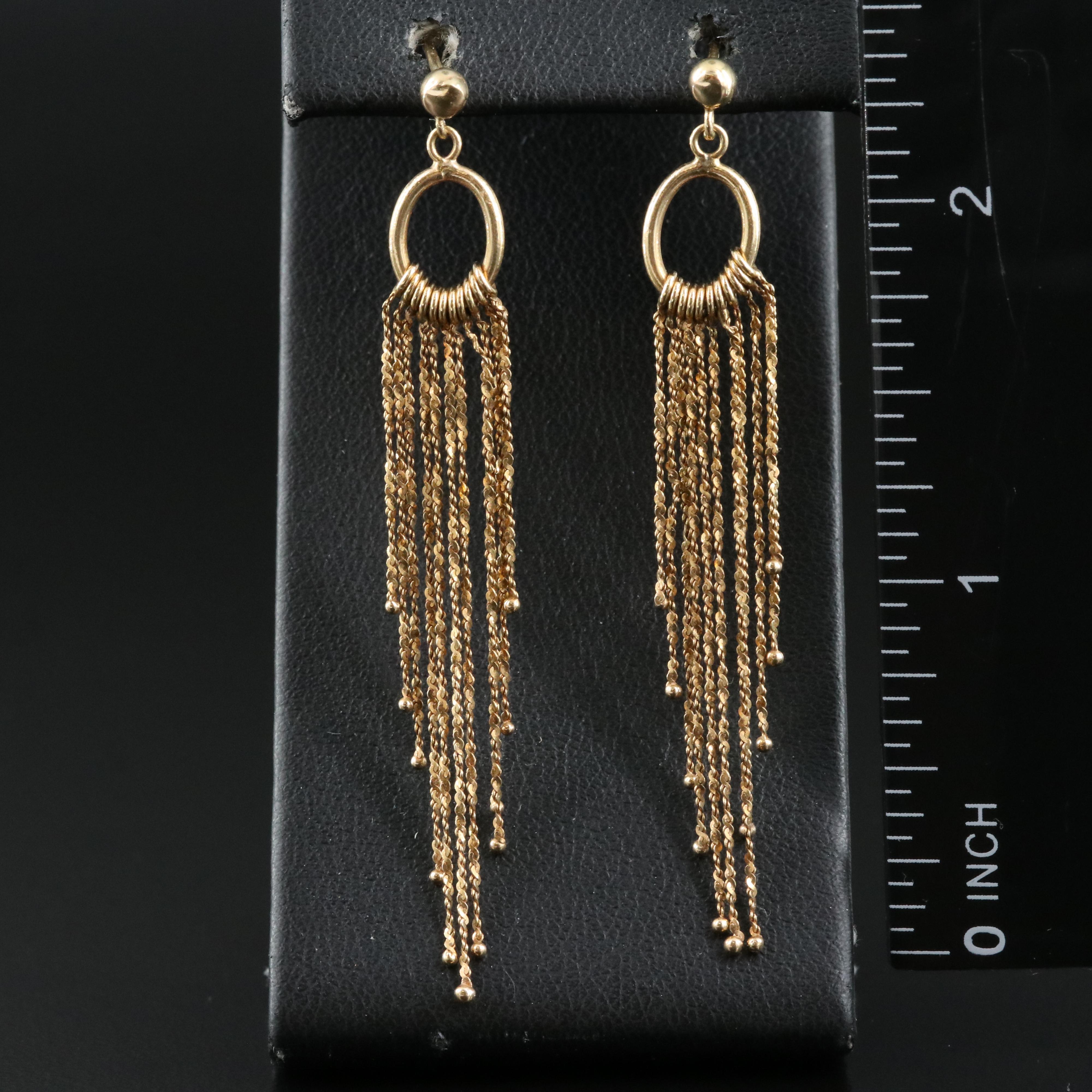 Italian 14K Fringe Earrings