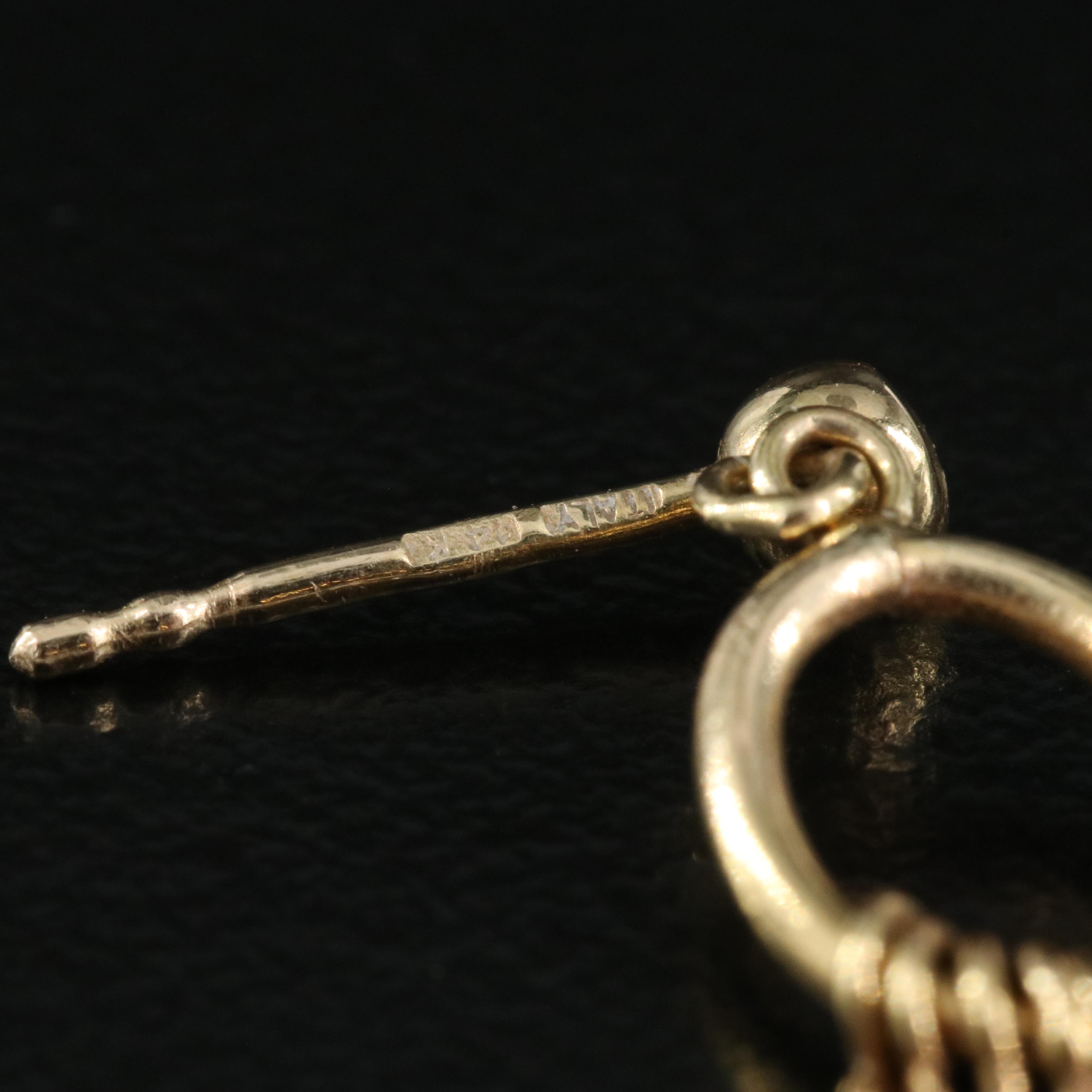 Italian 14K Fringe Earrings