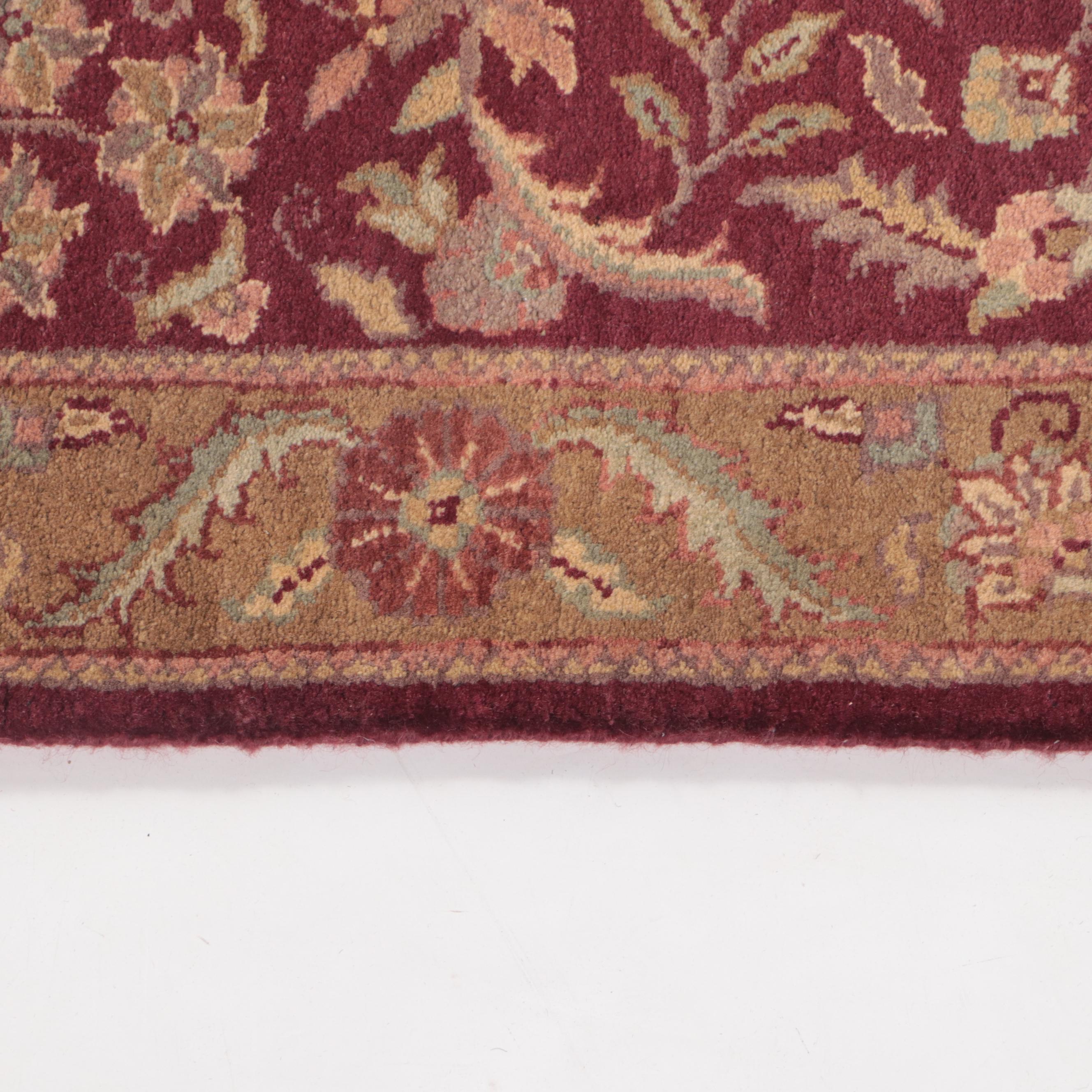 2'8 x 12'8 Hand-Knotted Indian Agra Carpet Runner