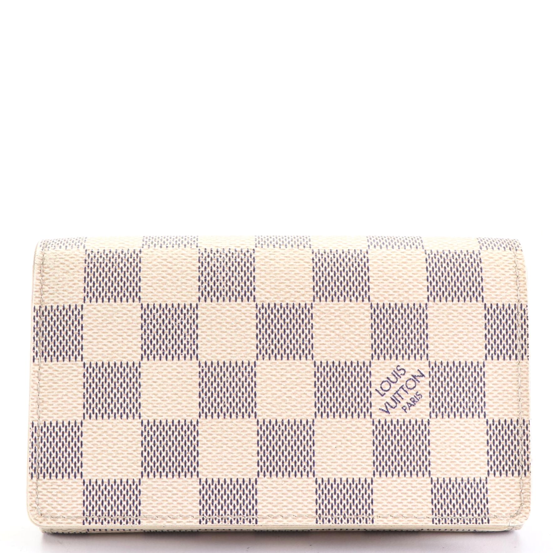 Louis Vuitton Porte-Monnaie Billets Trésor Wallet in Damier Azur Canvas