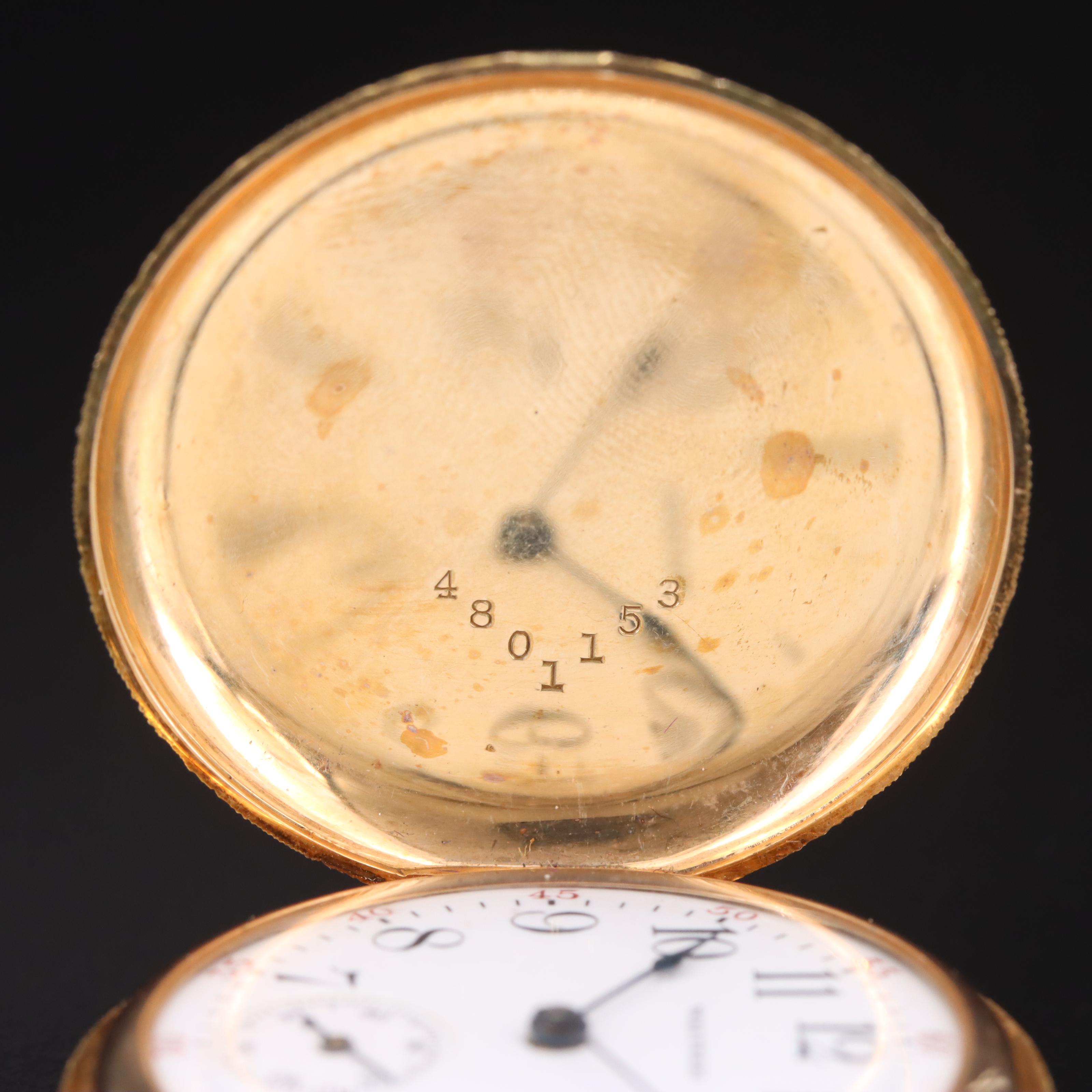1903 Waltham 14K Hunter Case Pocket Watch
