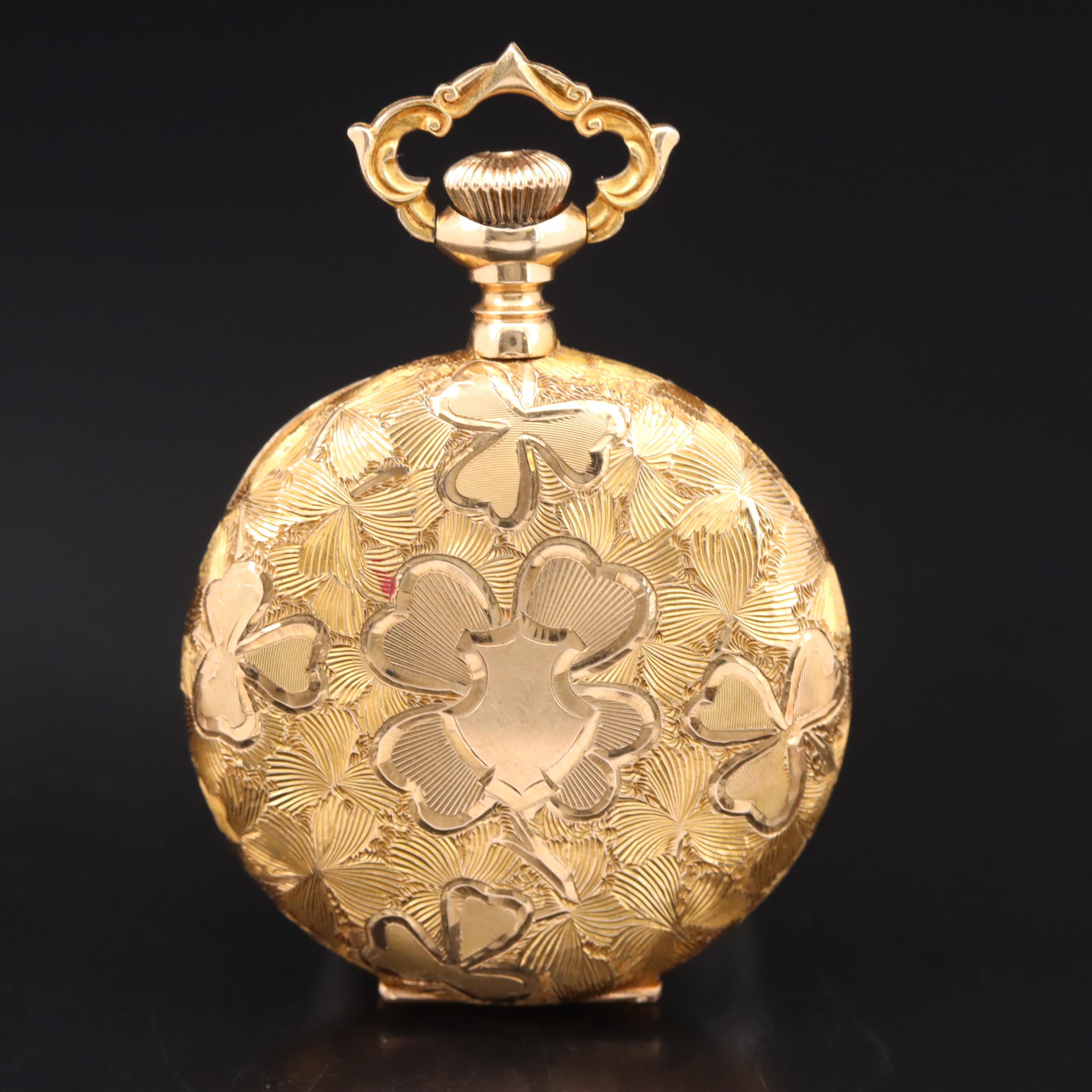 1903 Waltham 14K Hunter Case Pocket Watch