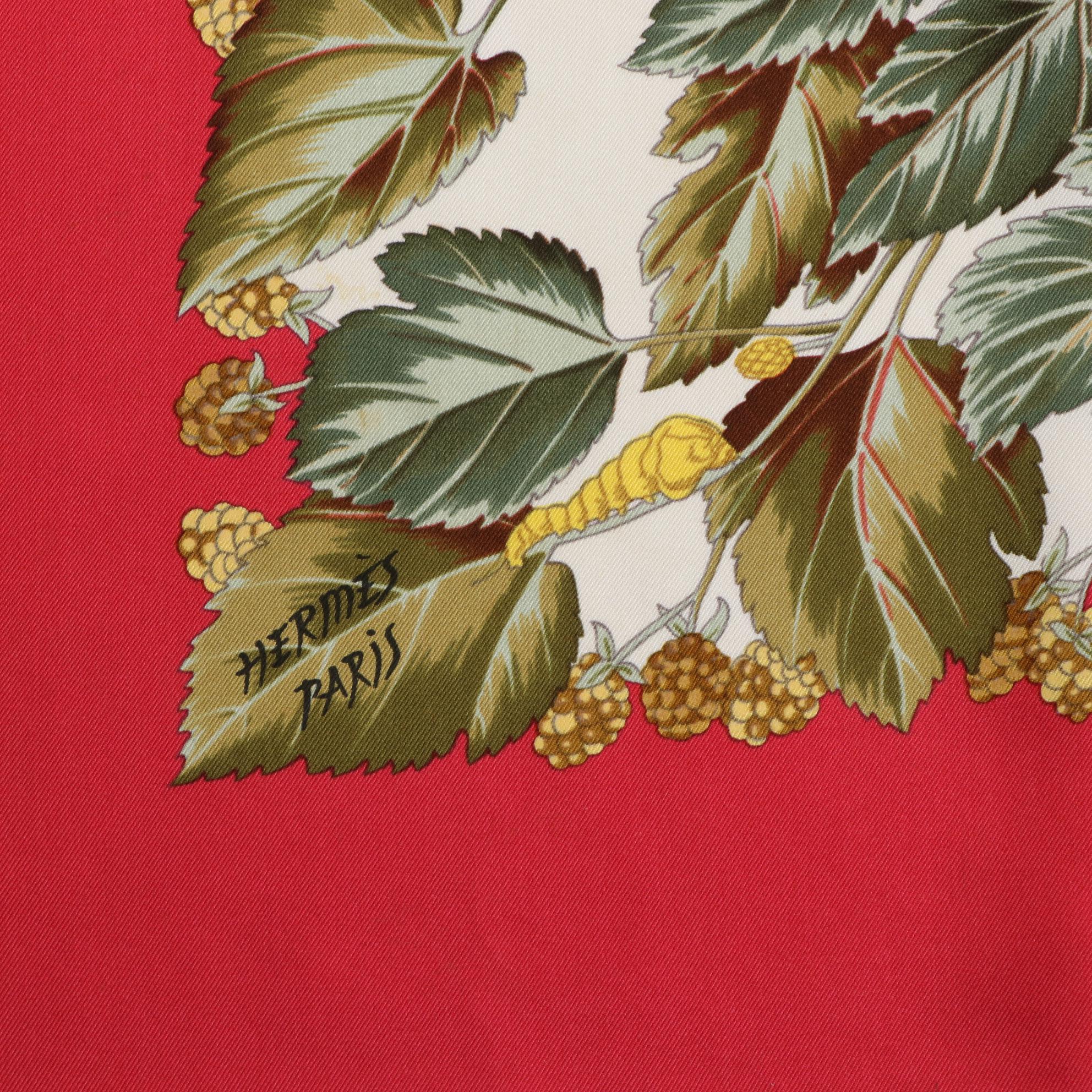 Hermes "Arbre de Soie" Silk Twill Scarf