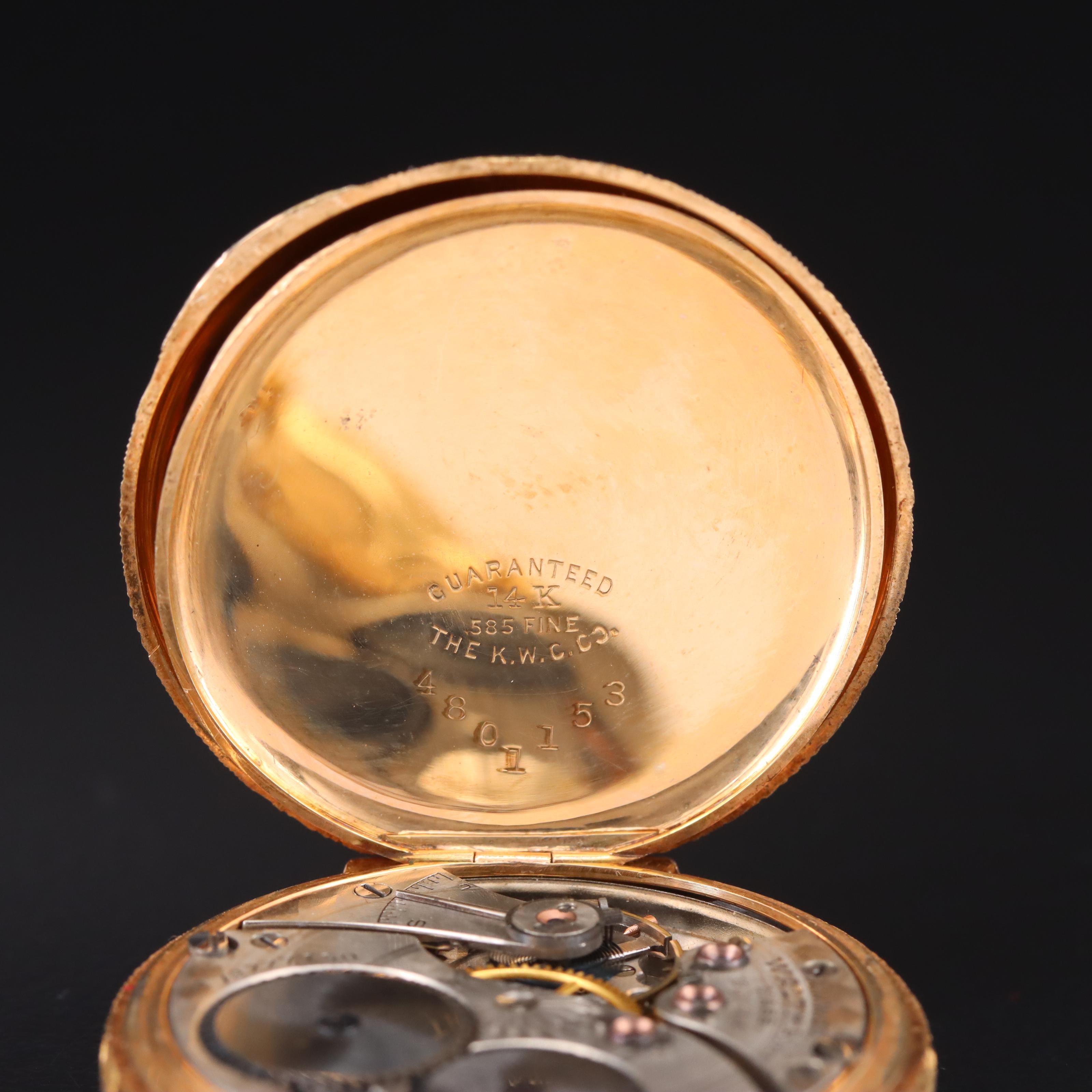 1903 Waltham 14K Hunter Case Pocket Watch