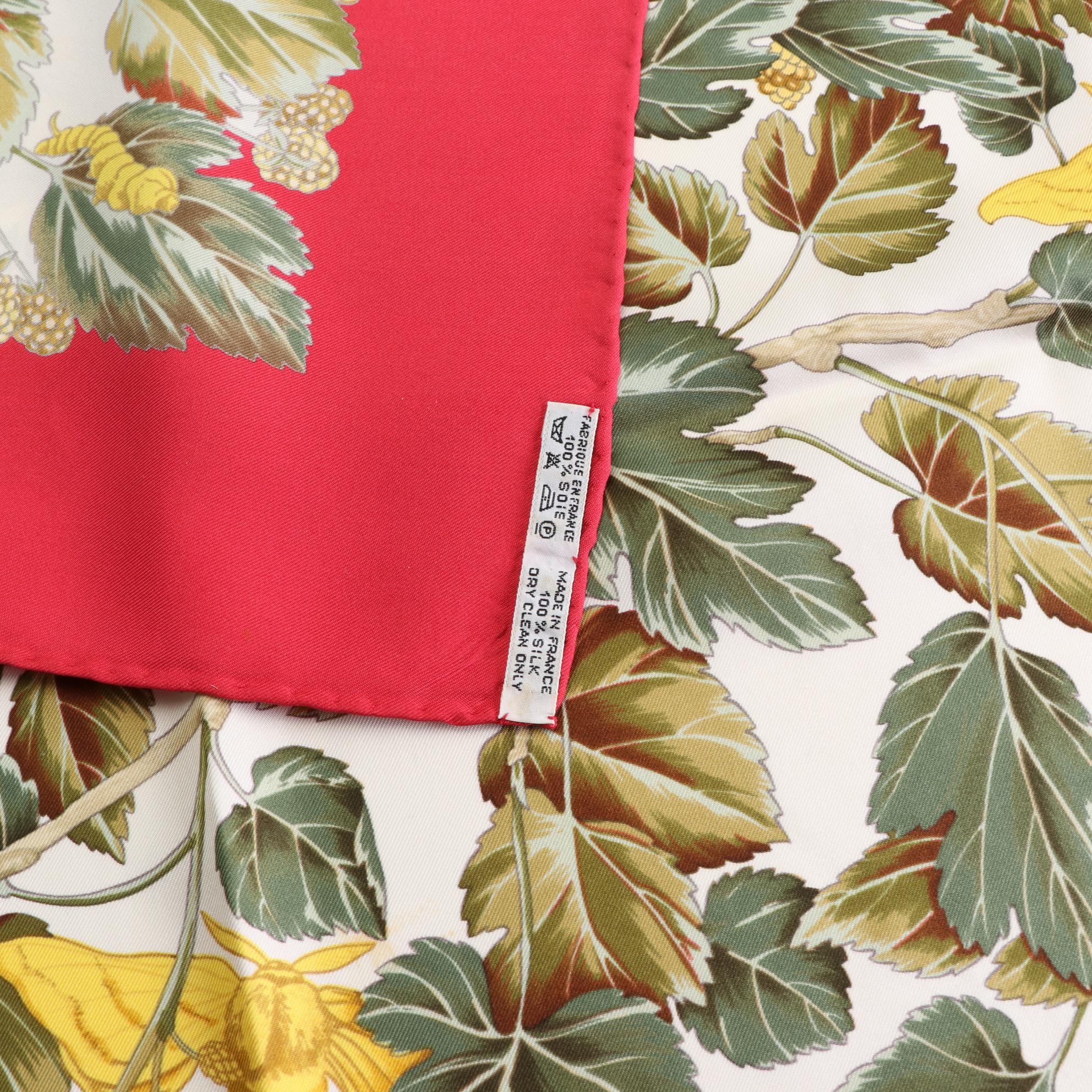 Hermes "Arbre de Soie" Silk Twill Scarf