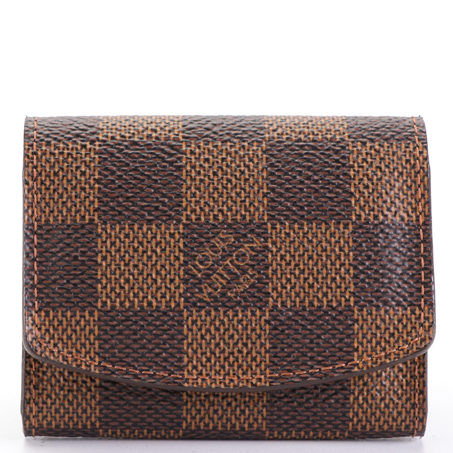 Louis Vuitton Cufflink Case in Damier Ebene Canvas
