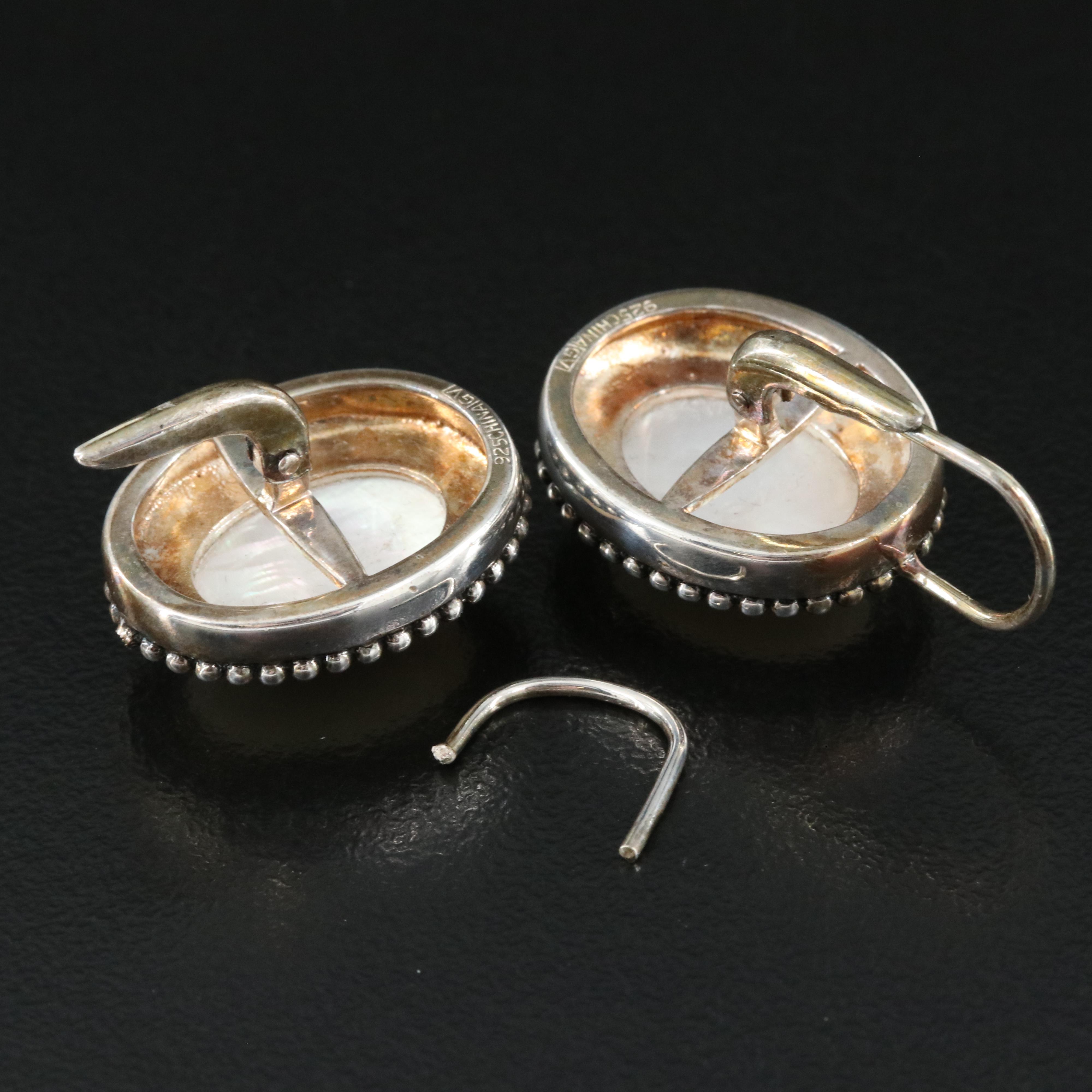 Sterling Mother-of-Pearl Earrings
