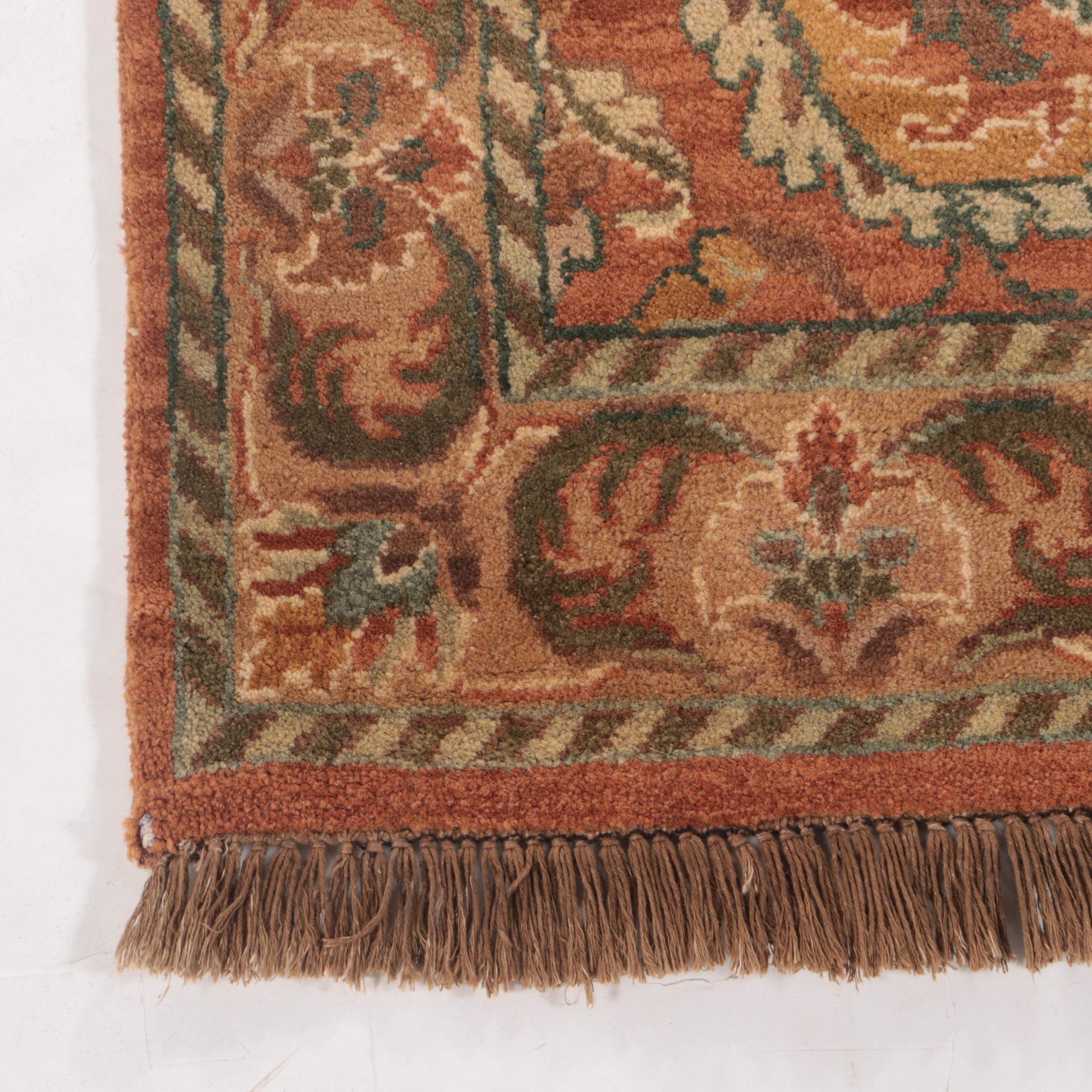 2'11 x 10'2 Hand-Knotted Indo-Persian Style Carpet Runner