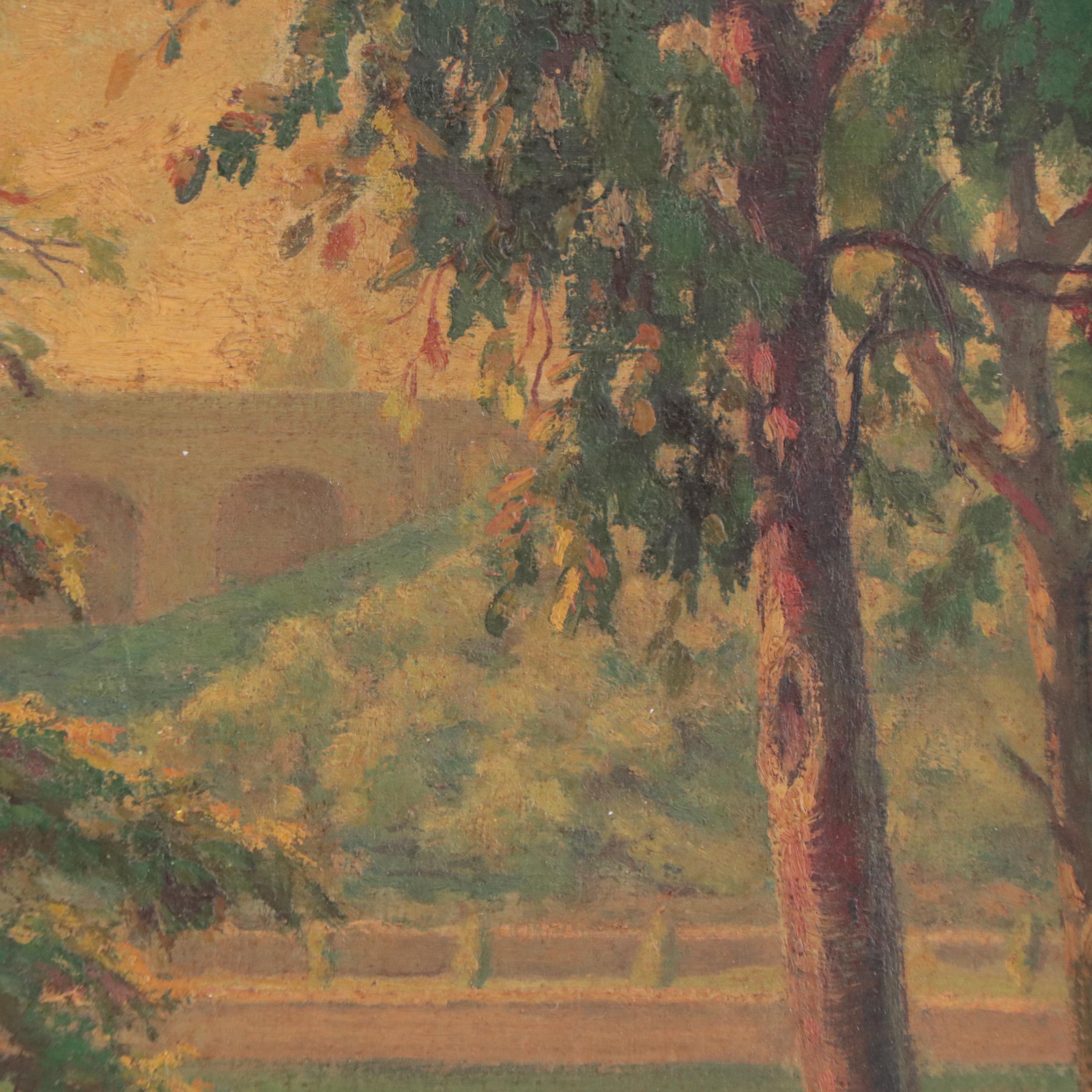 John Thomason Landscape Oil Painting, 1938