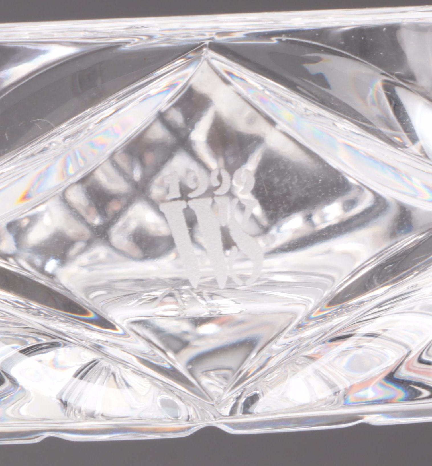 Waterford Crystal with Bohemian Cut Glass and Other Art Glass Perfume Bottles