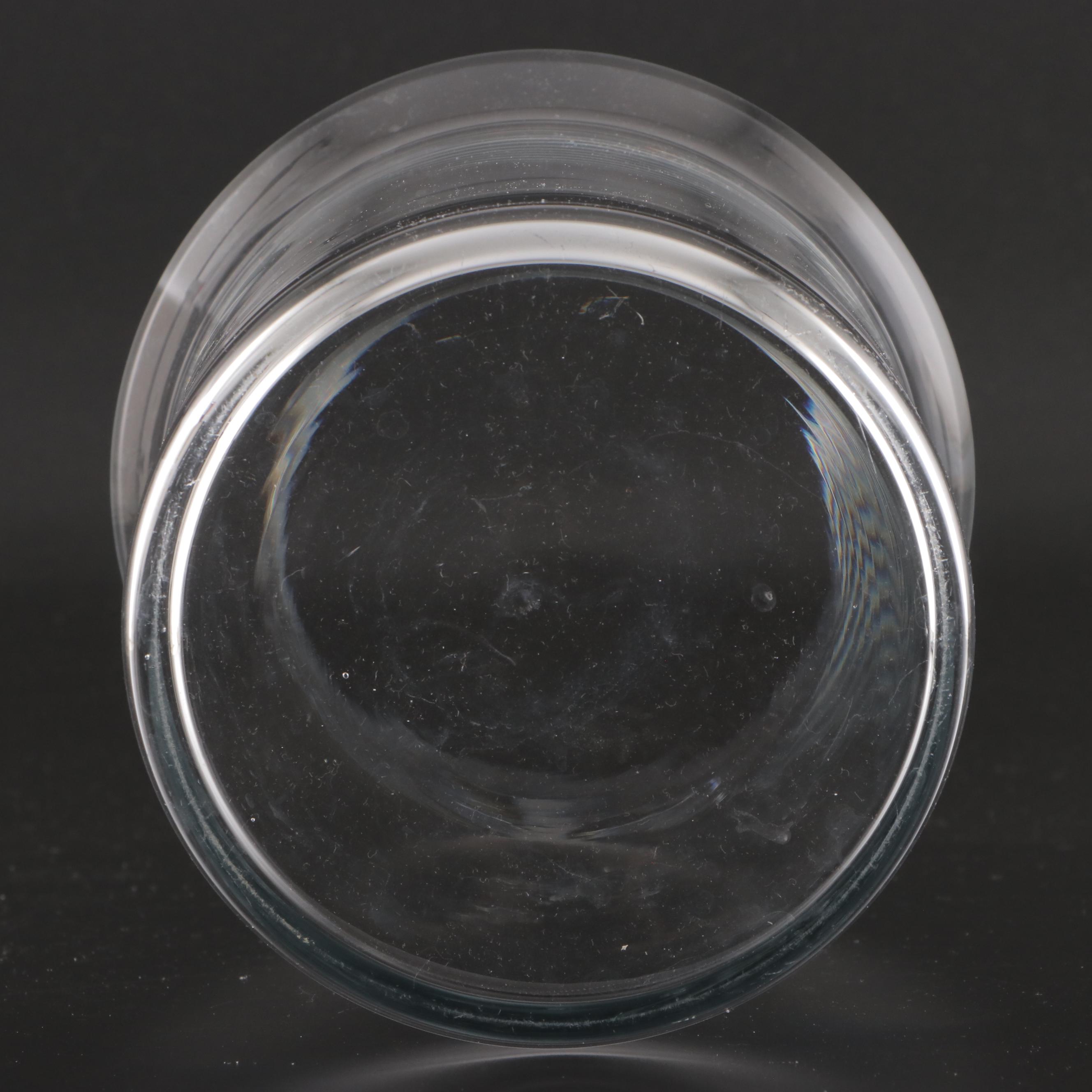 Rogaska Crystal Candlesticks with Square Plates and Beaker Vase