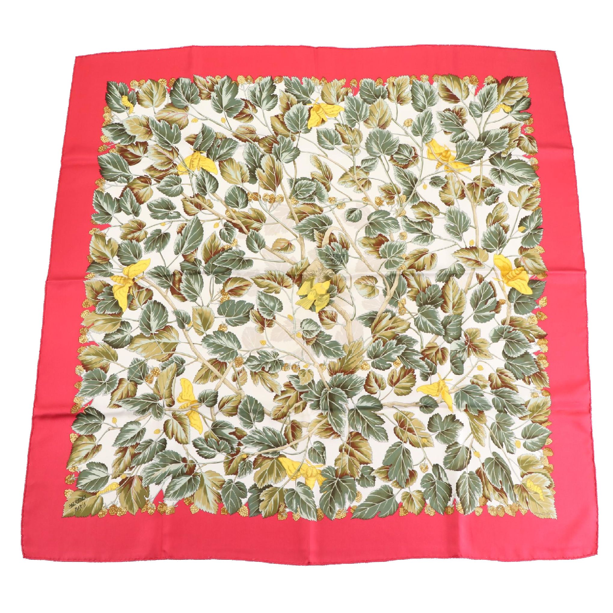 Hermes "Arbre de Soie" Silk Twill Scarf